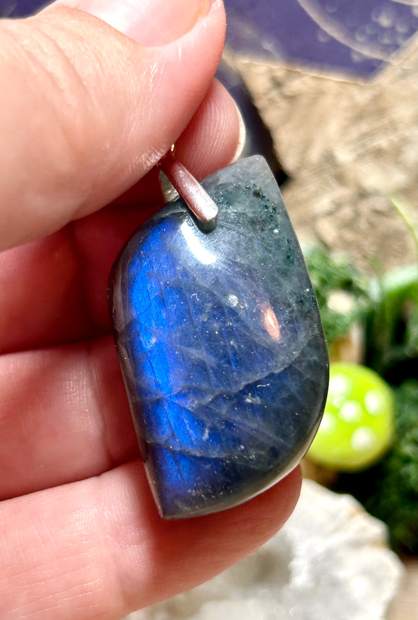 Pendentif en labradorite