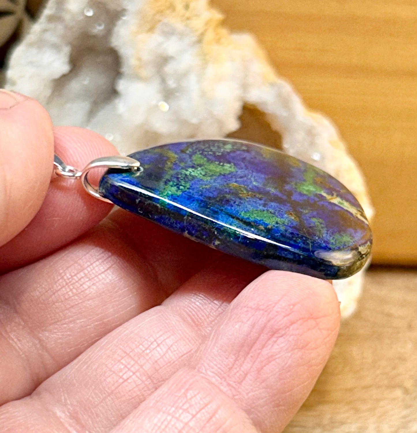 Pendentif d’azurite