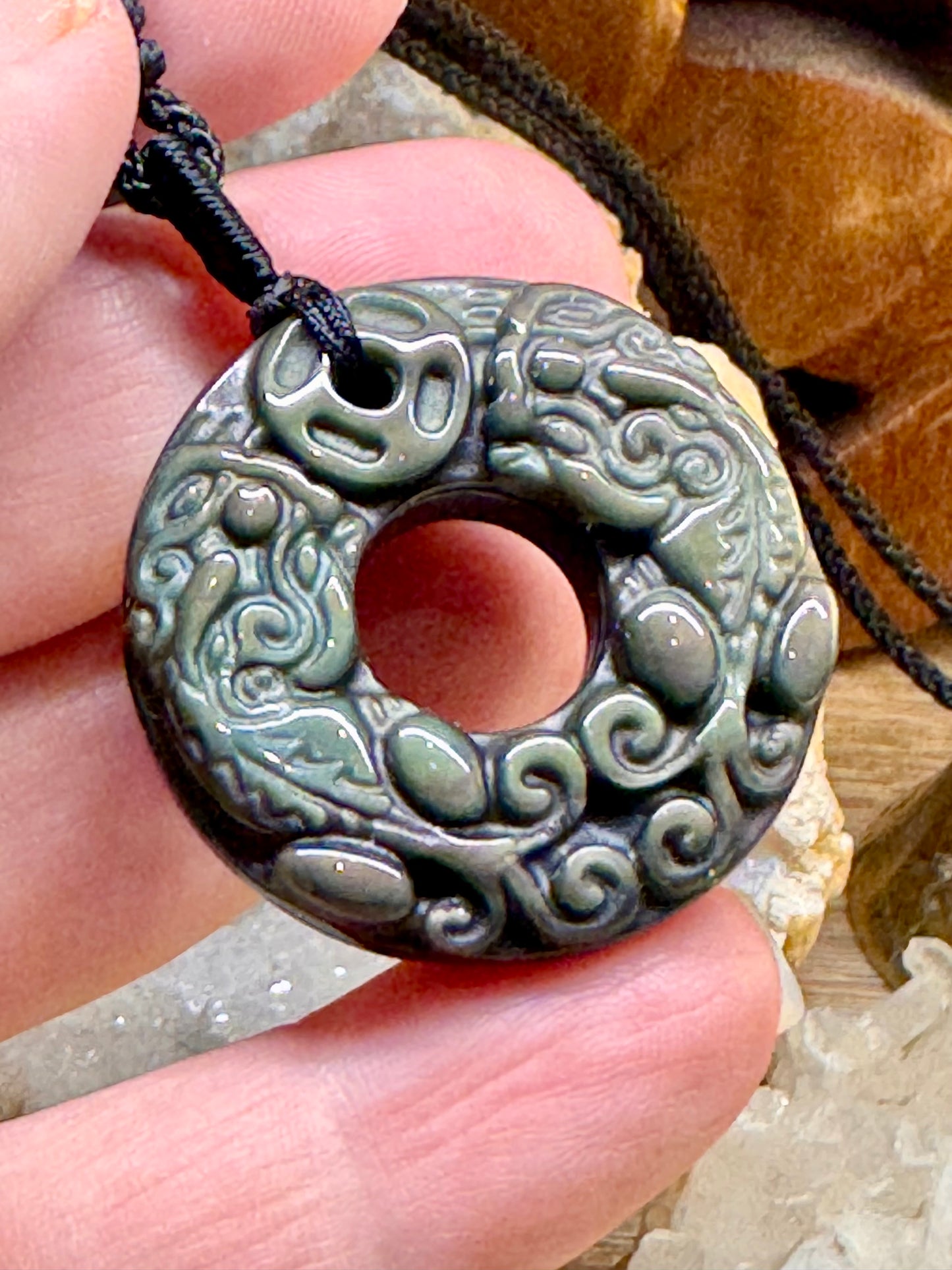 Donut en obsidienne œil céleste