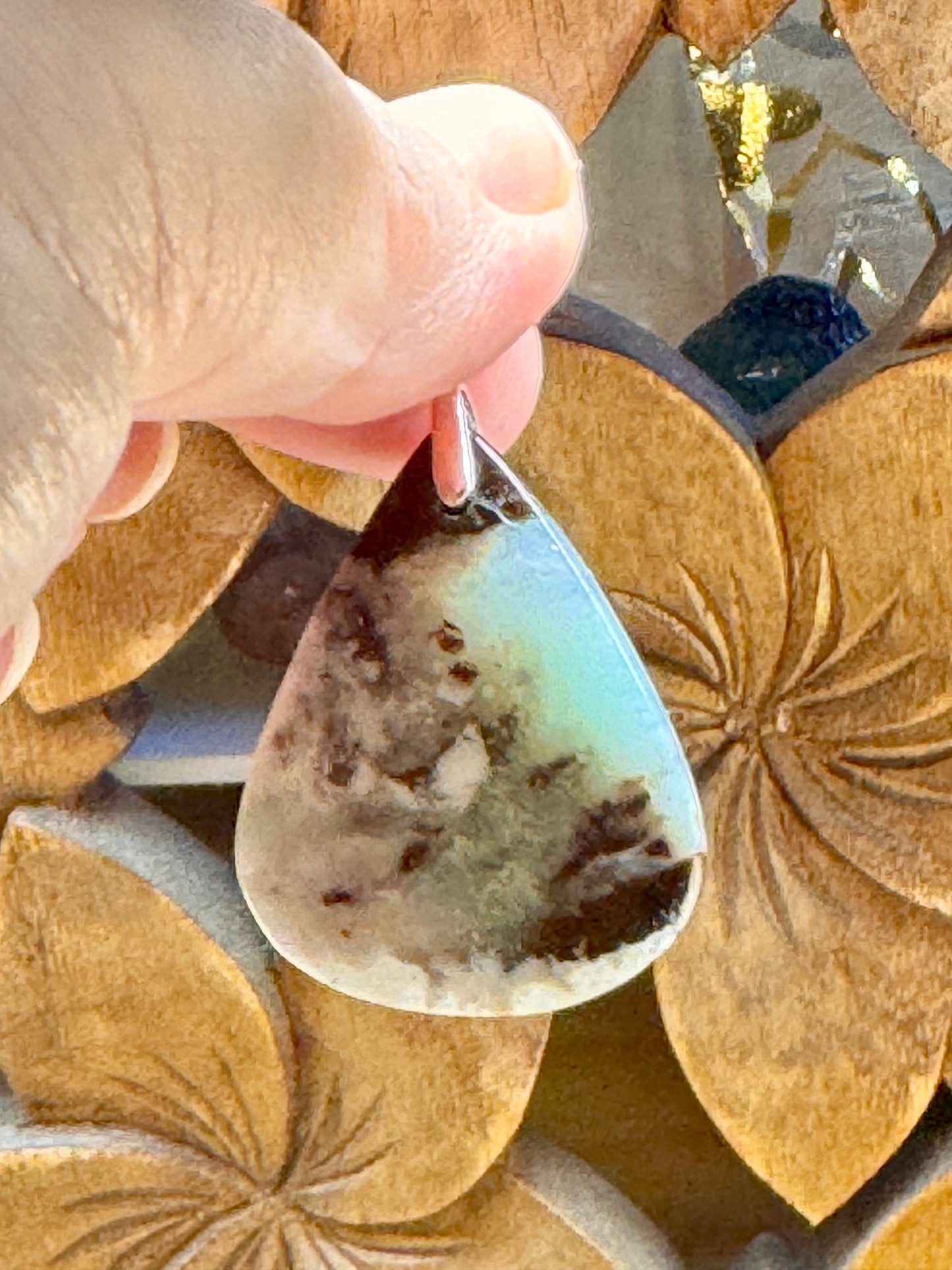 Pendentif en aquaprase