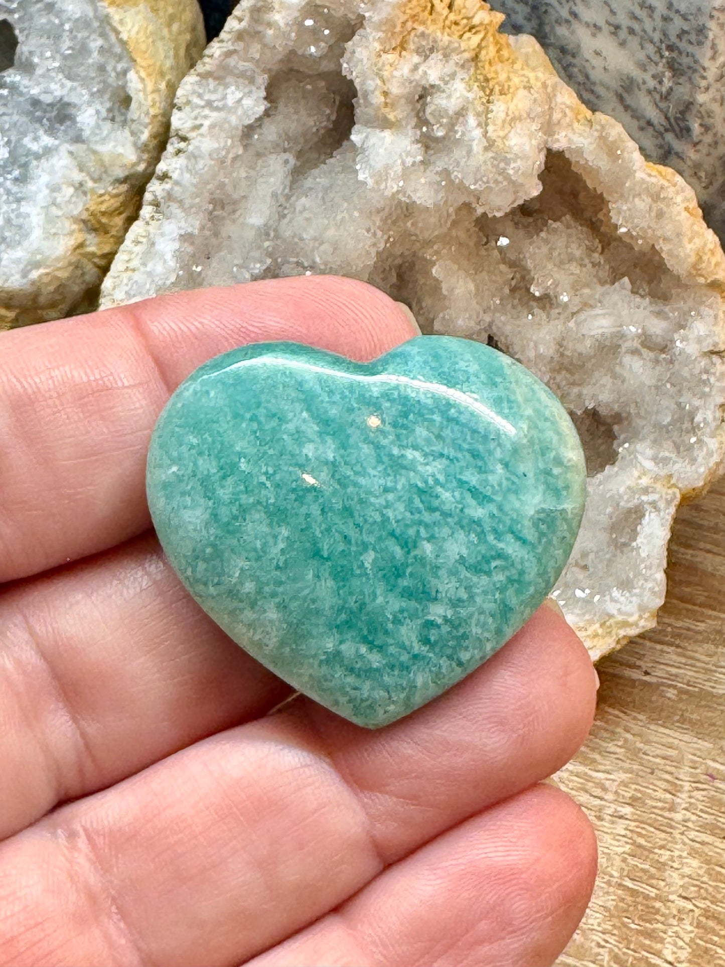 Cœur en amazonite