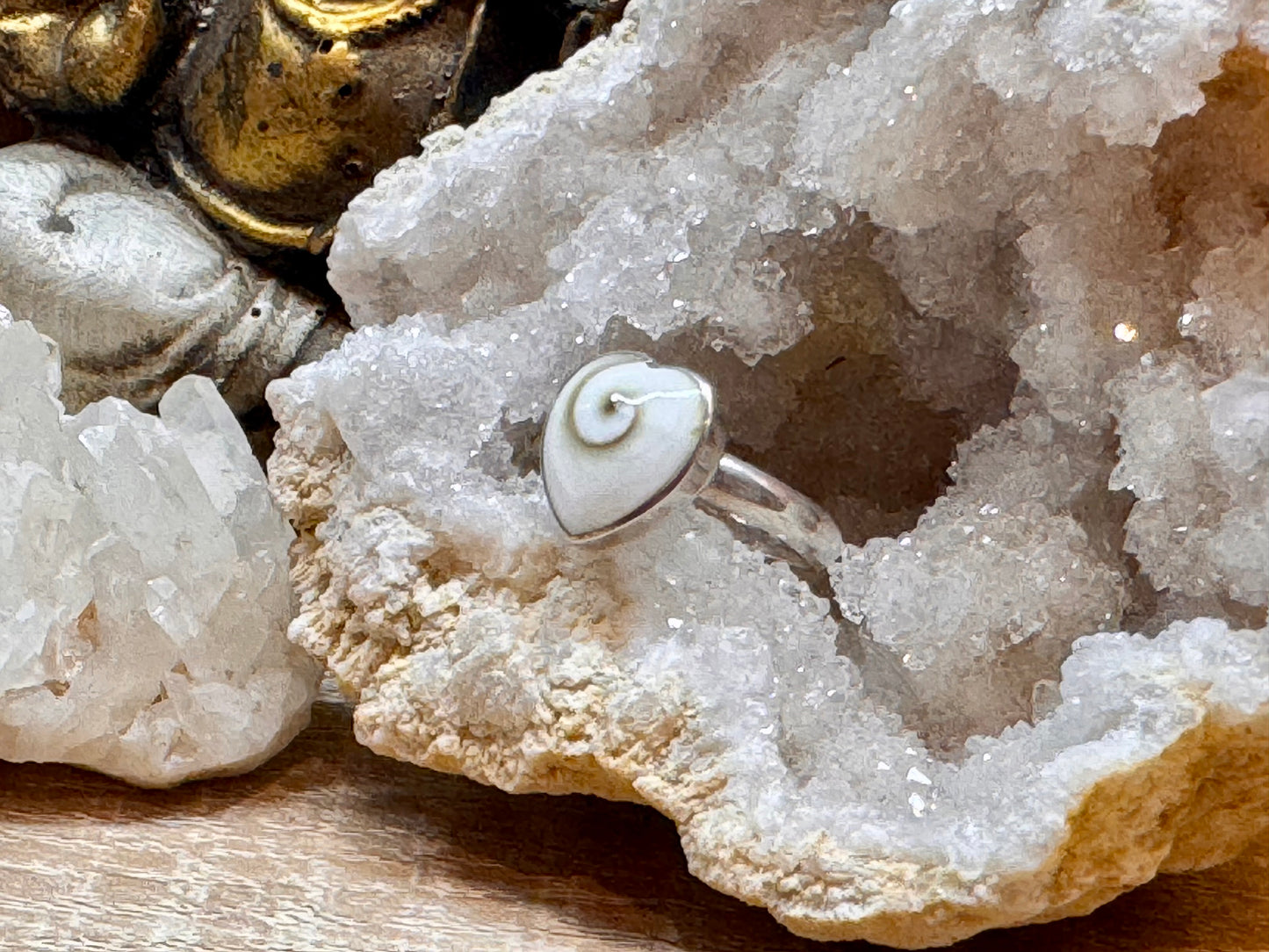 Bague Œil de Shiva cœur T52