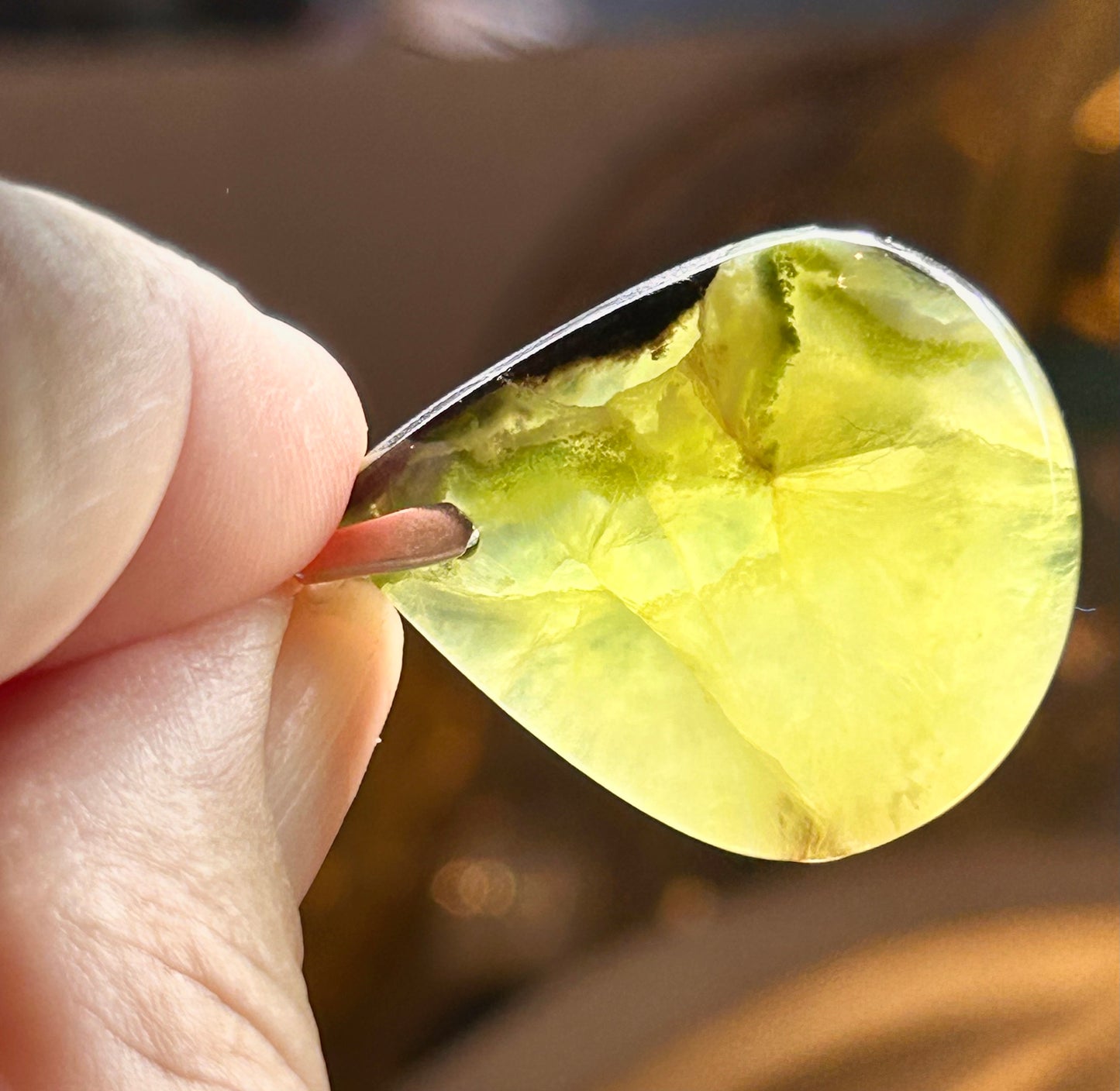 Pendentif de préhnite