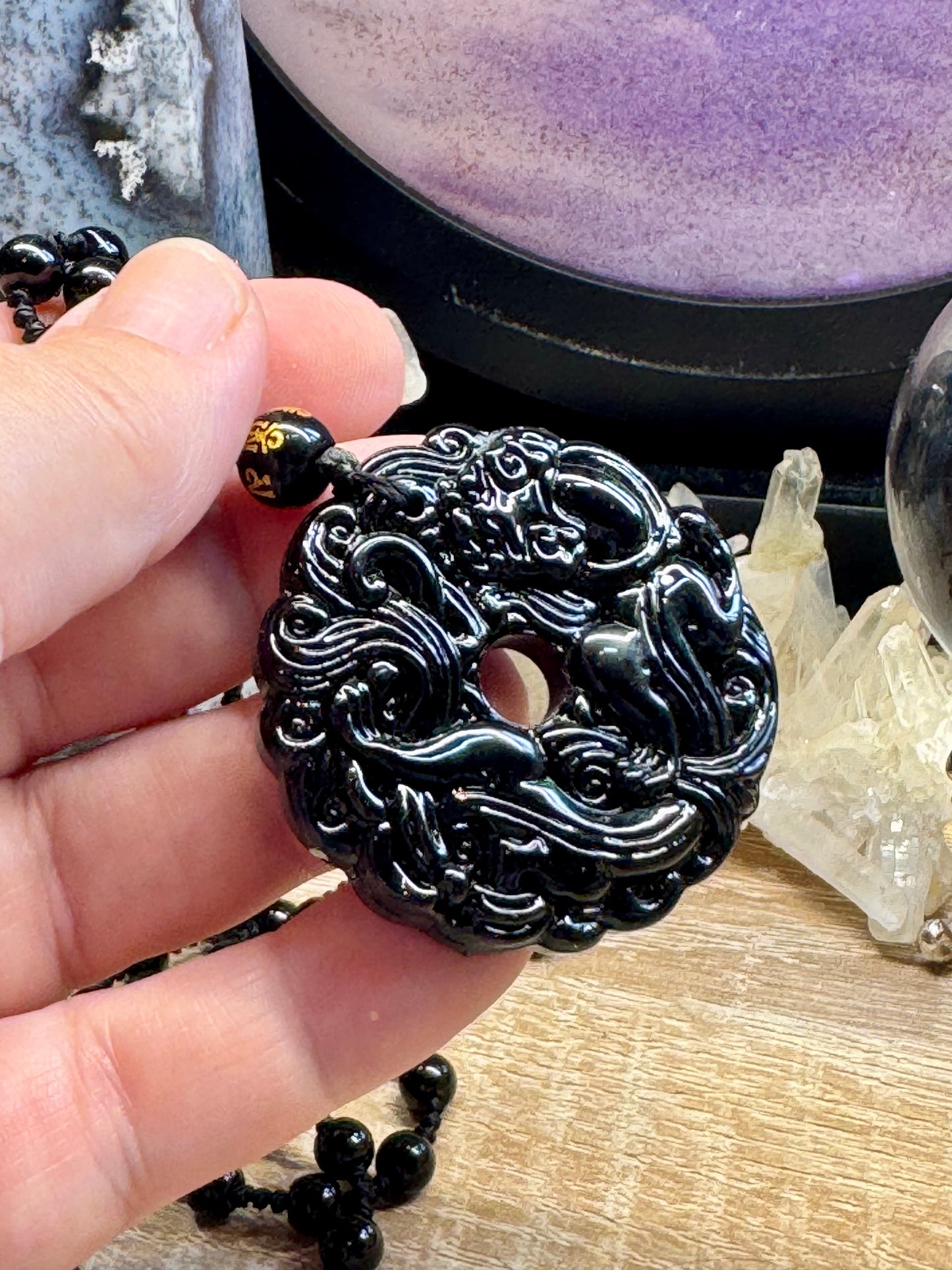 Pierre Pi Obsidienne Noire Pi Xiu
