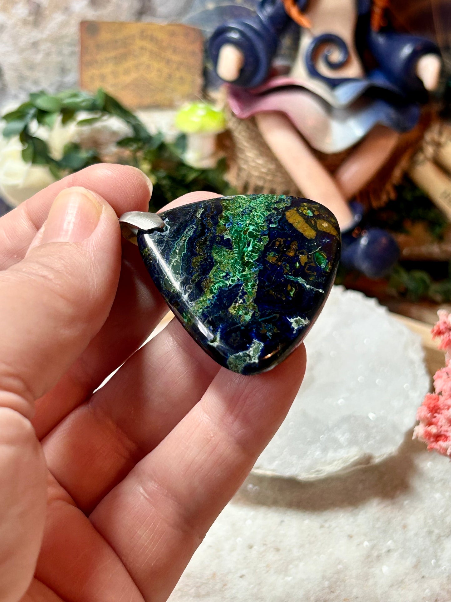 Pendentif d’azurite