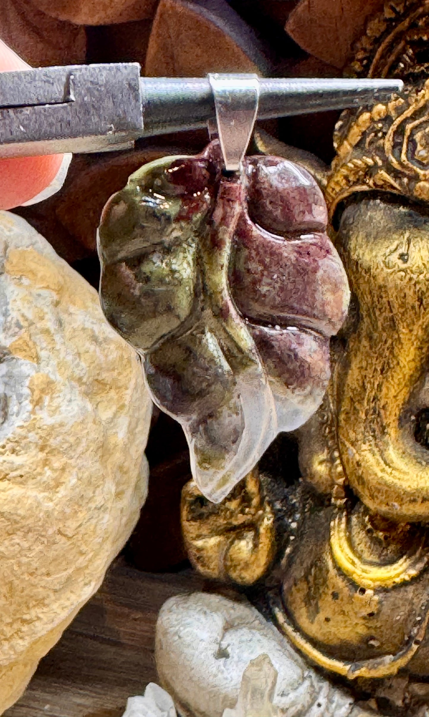 Pendentif d’agate mousse n.2