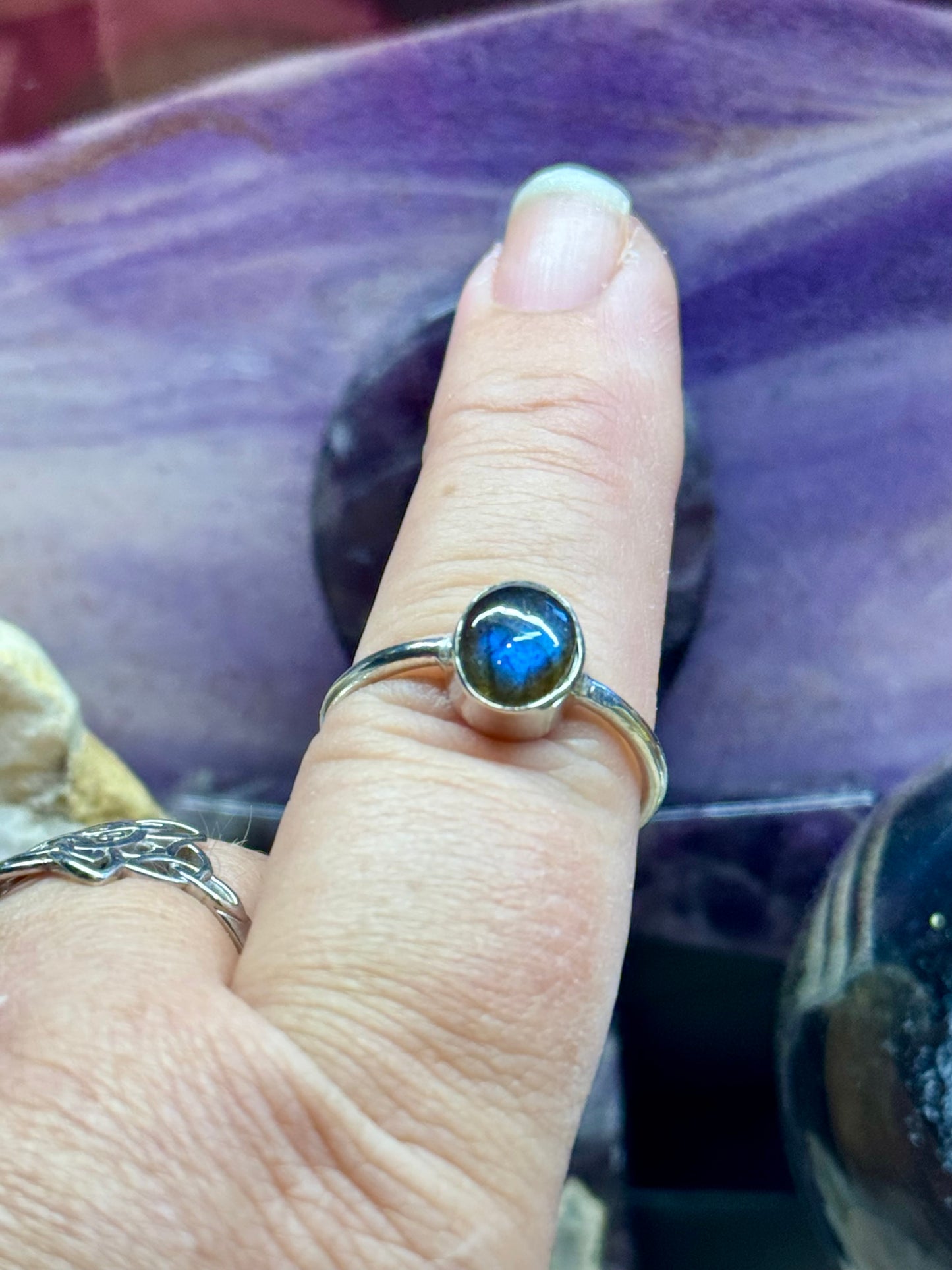 Bague en argent - Labradorite
