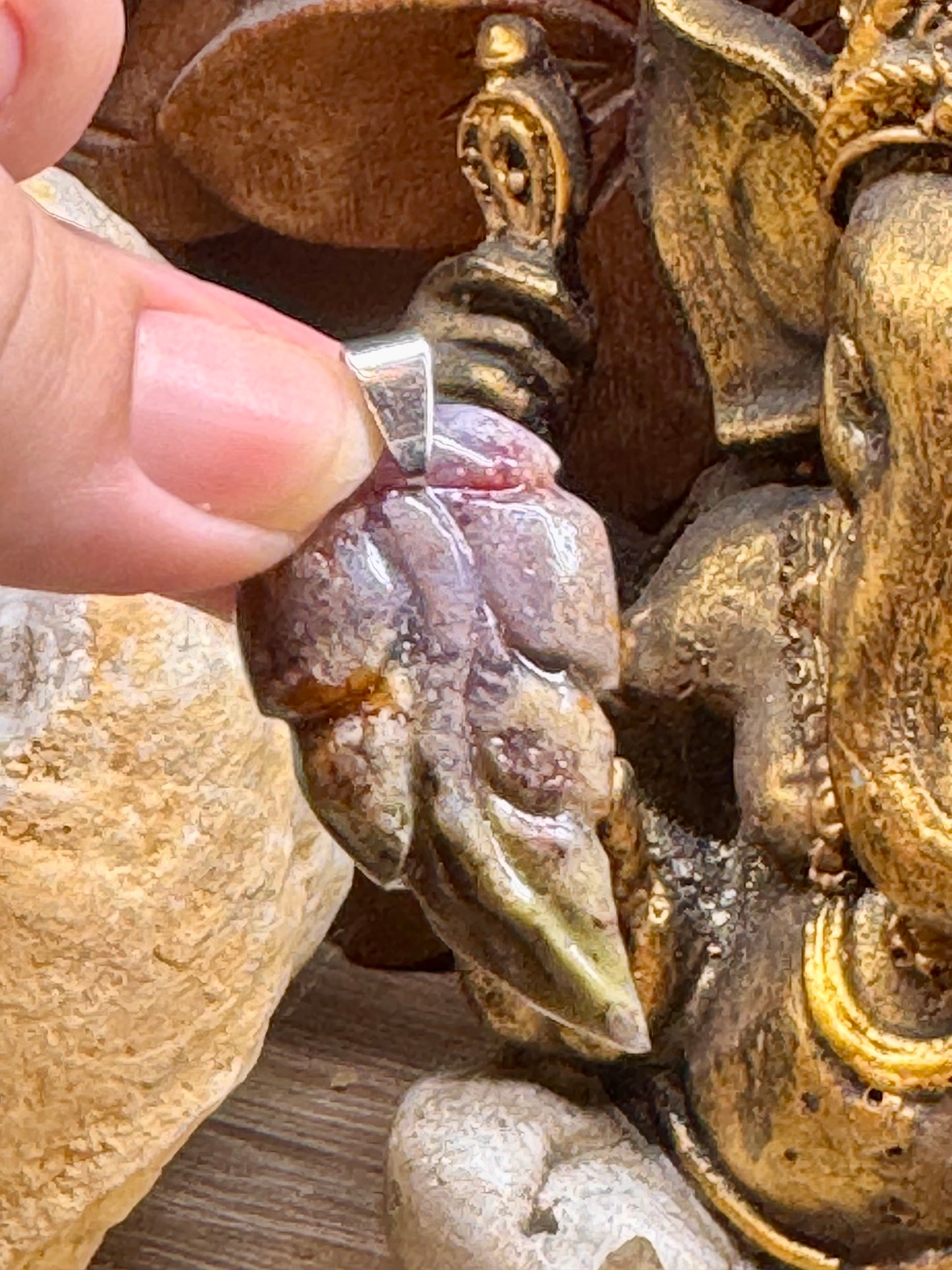 Pendentif d’agate mousse n.6