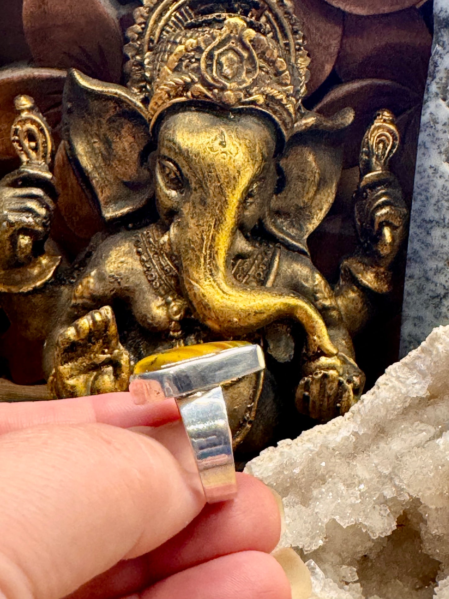Bague Œil de tigre T56