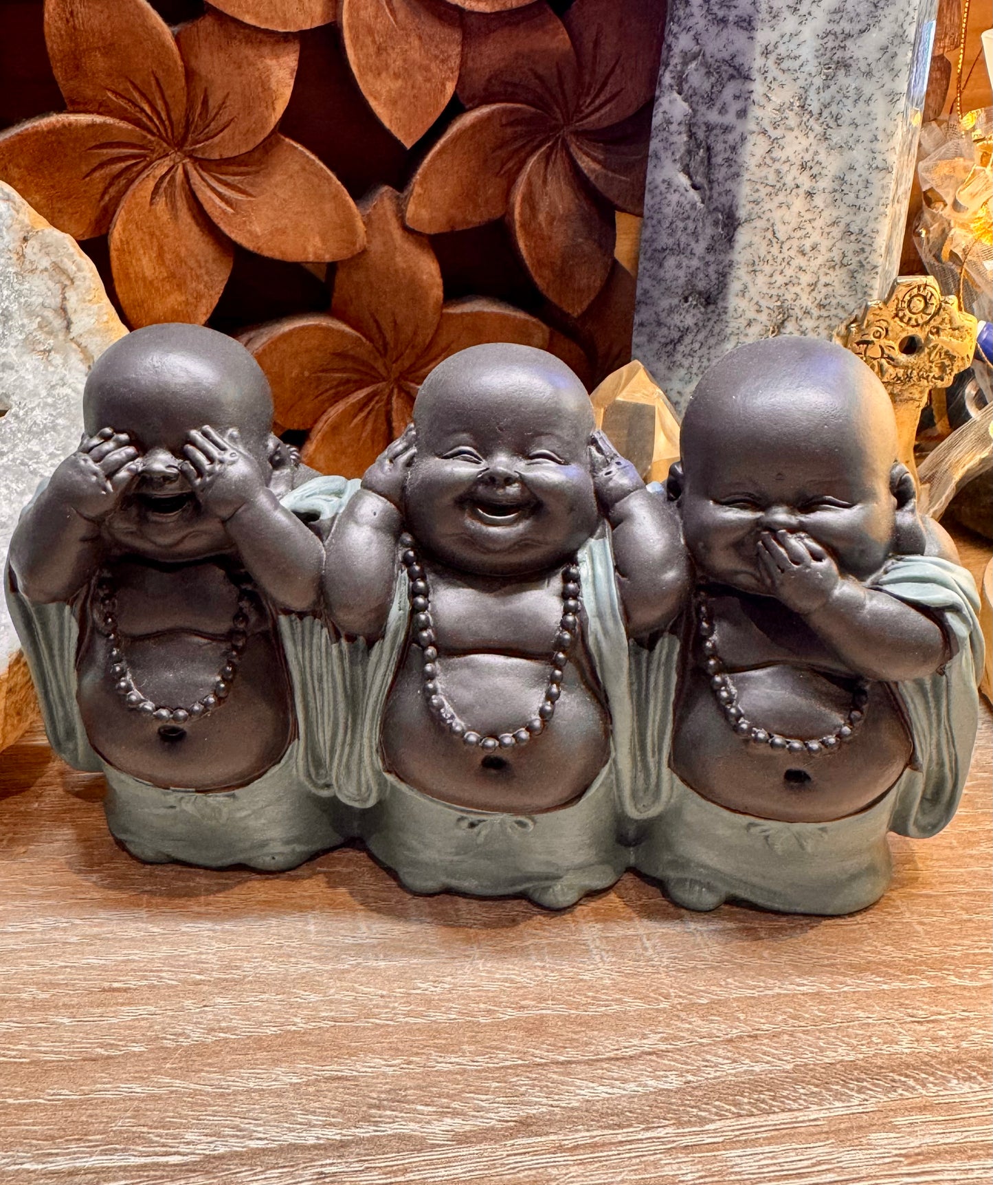 Bébés moines rieurs de la sagesse