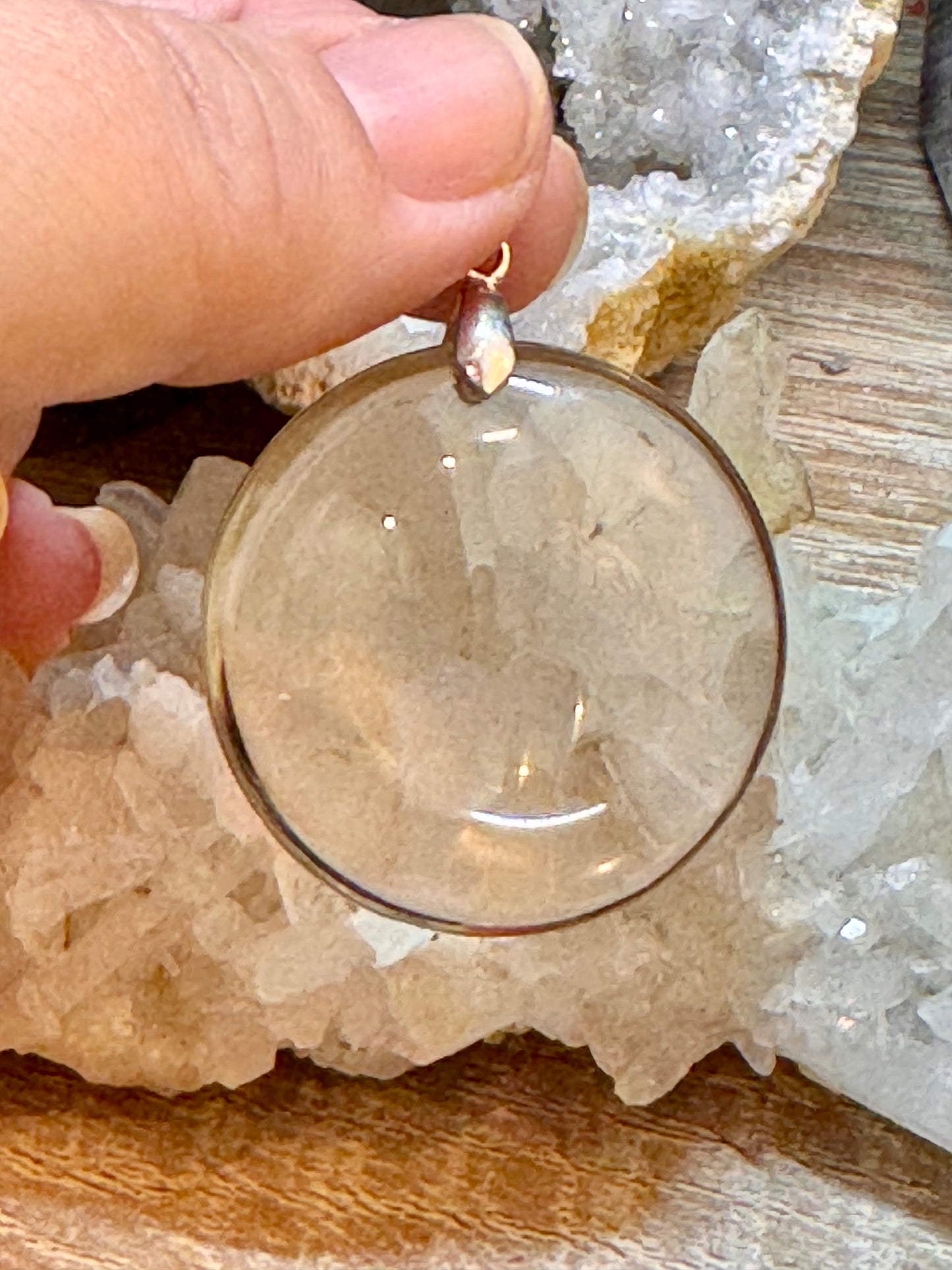 Pendentif de citrine naturelle