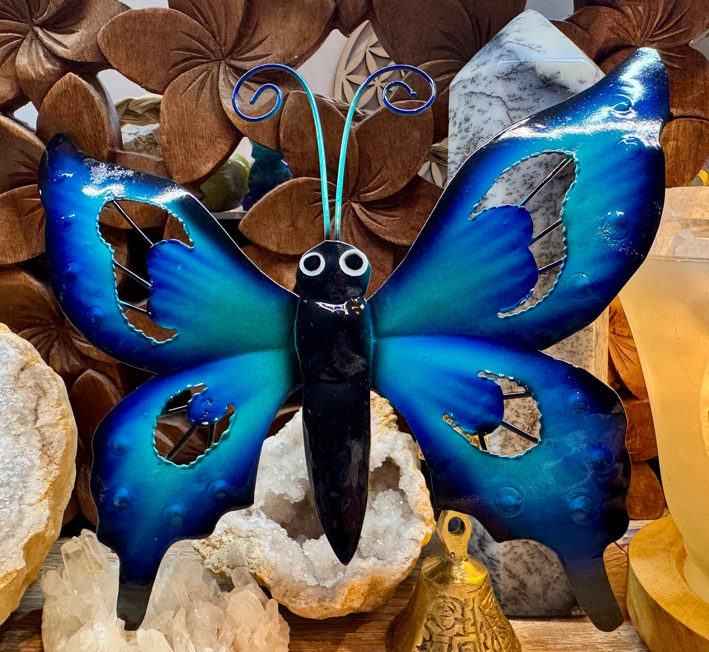Papillon bleu à suspendre