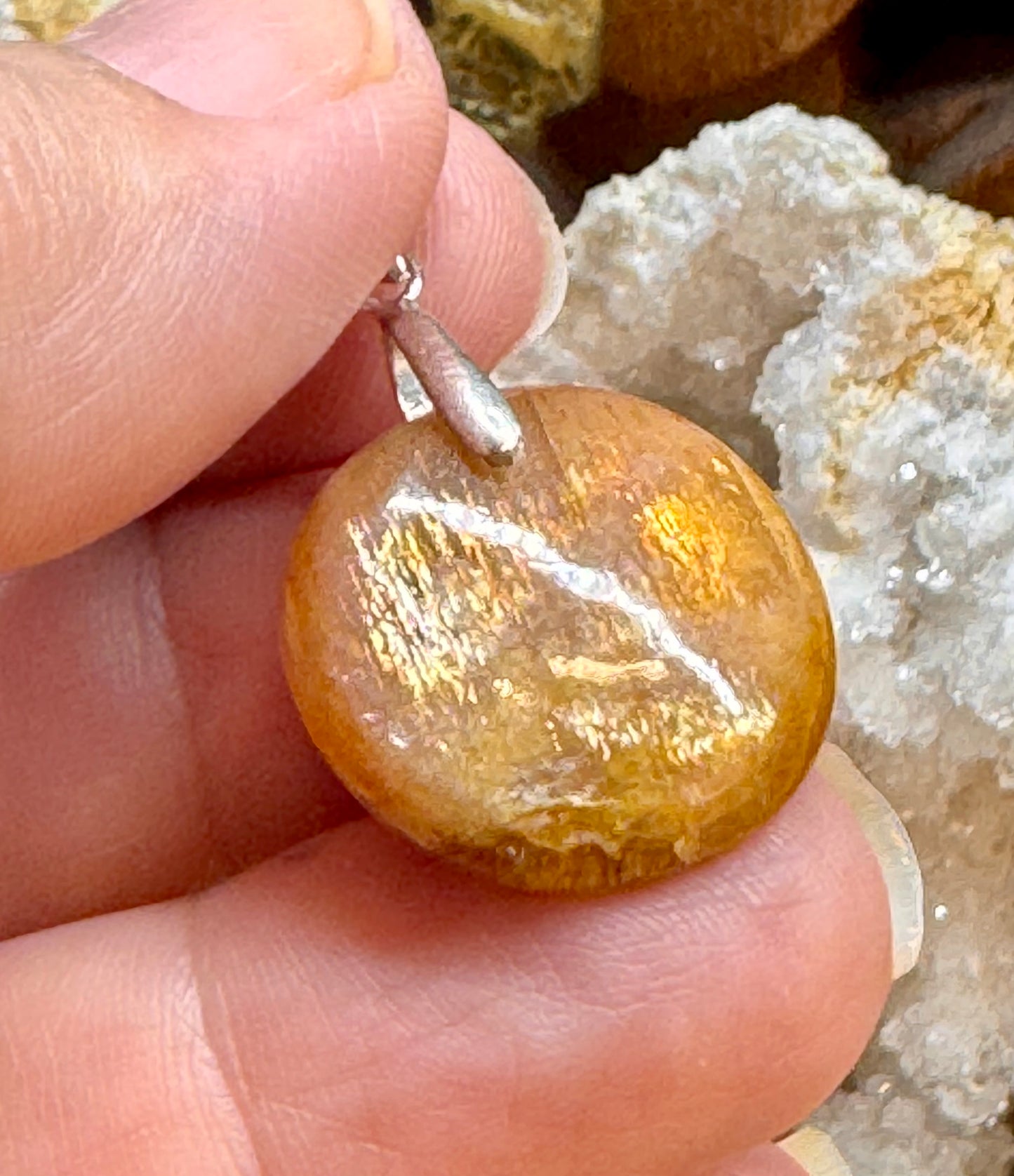 Pendentif de pierre de soleil extra