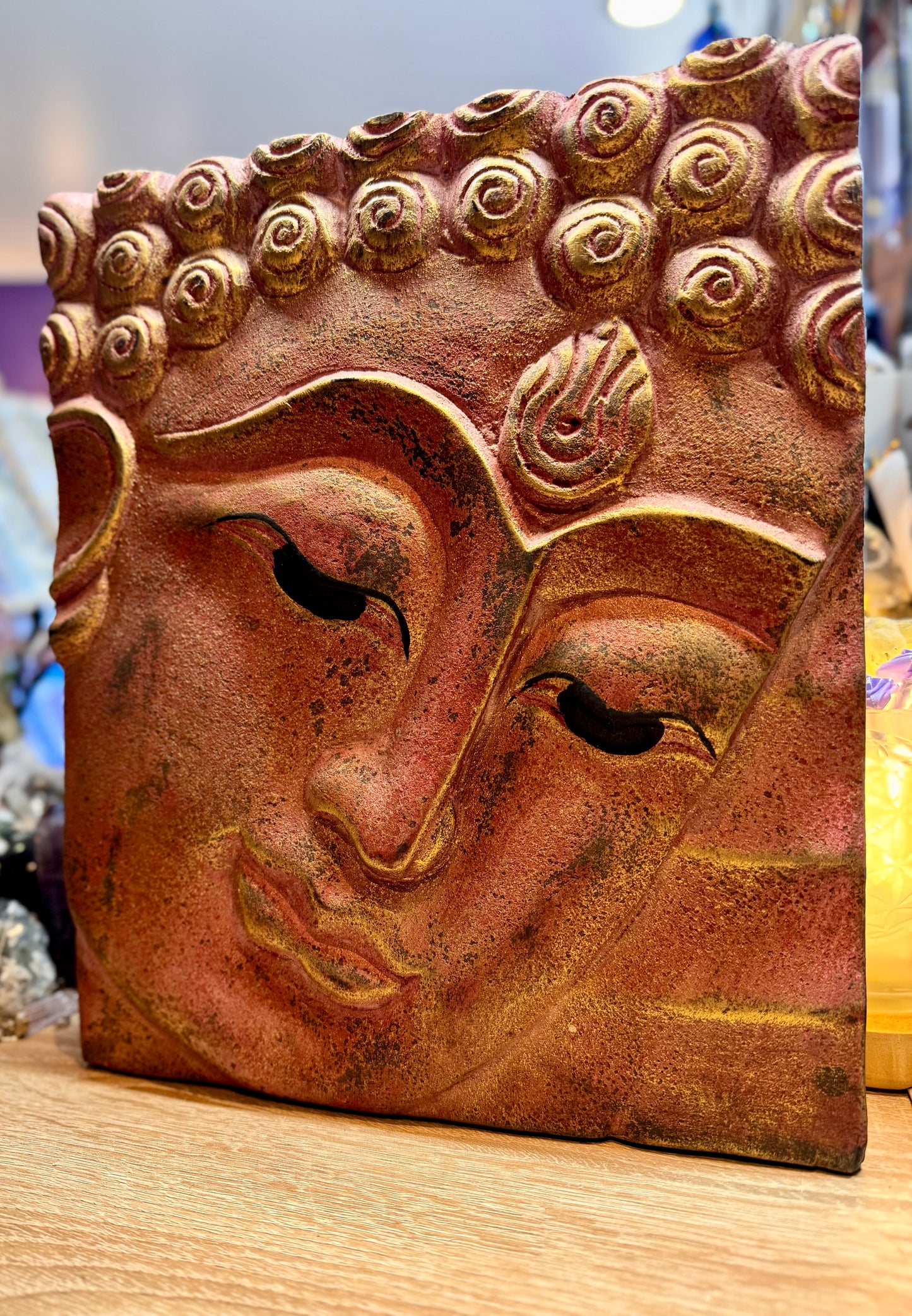 Cadre Bouddha sculpté