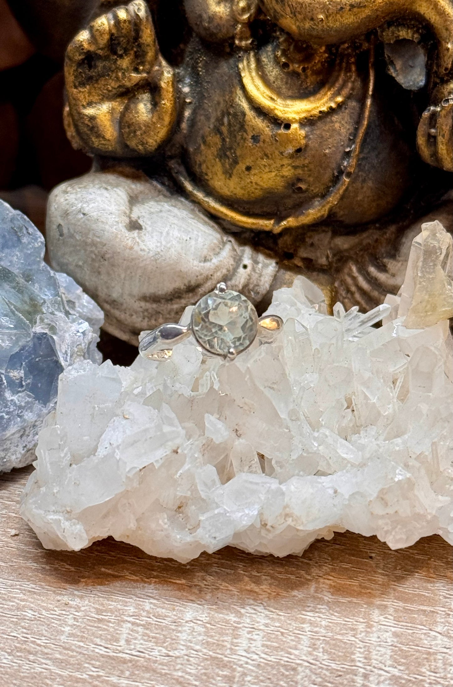 Bague Prasiolite T56