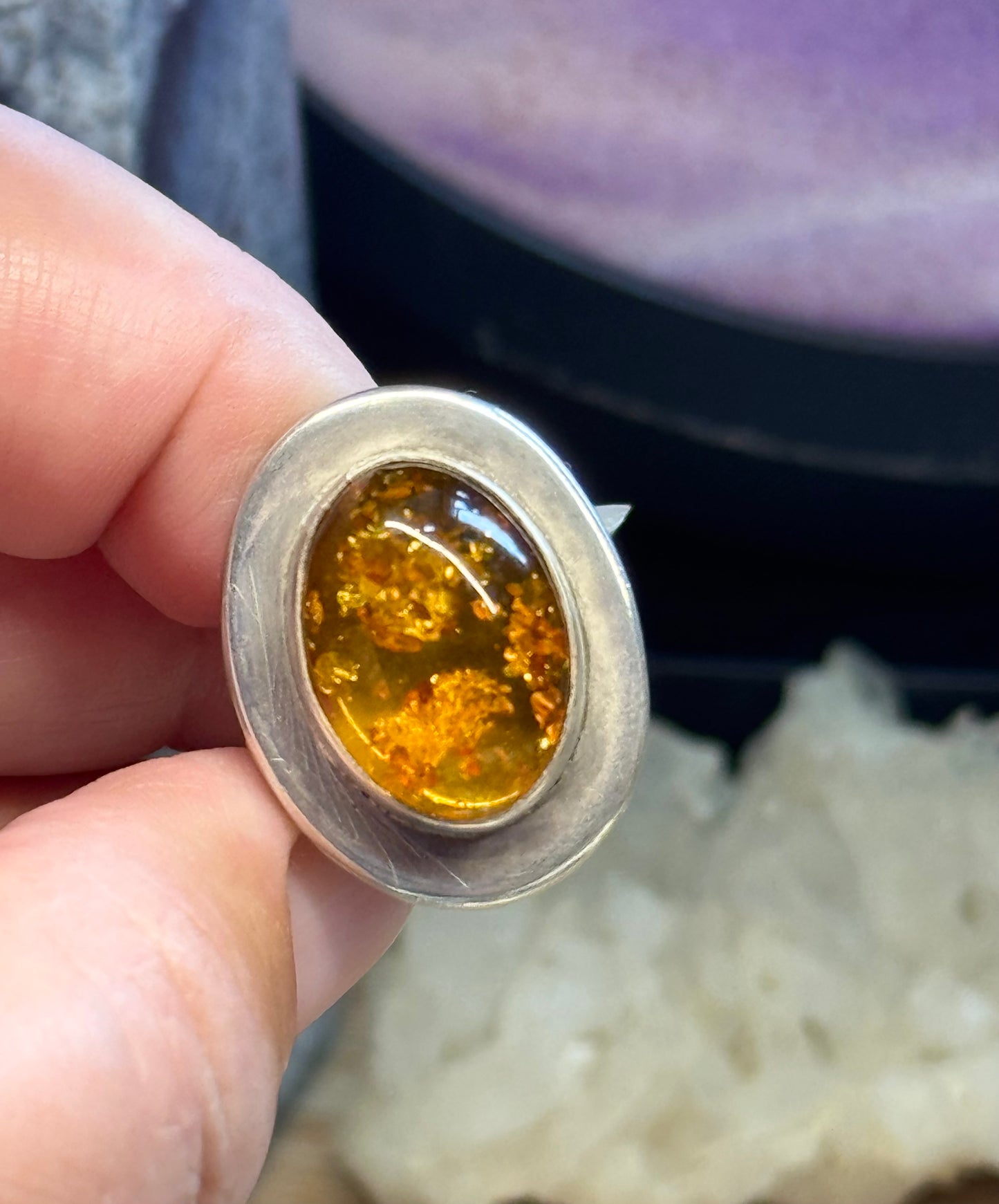 Bague en Ambre T53