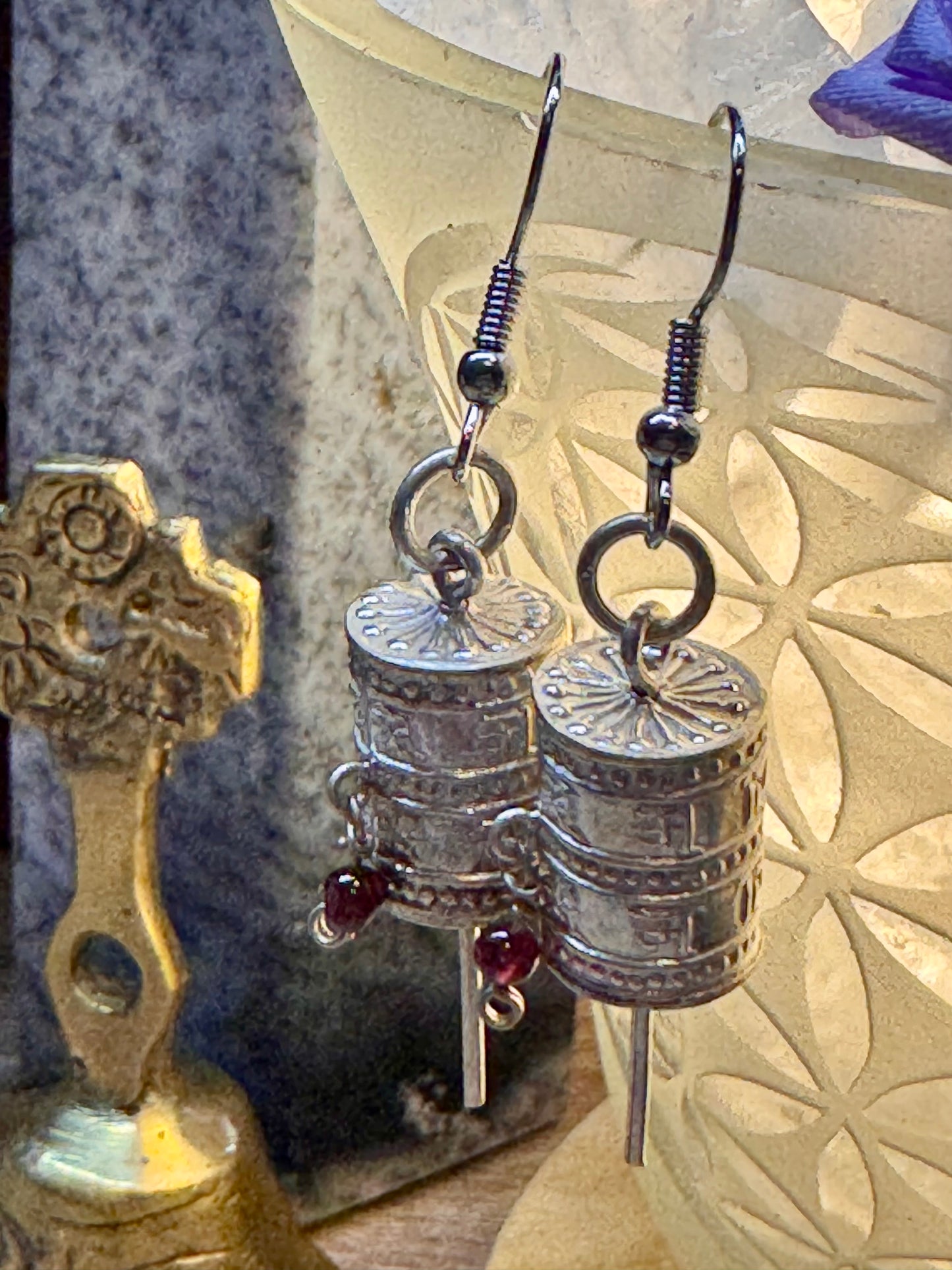 Boucles d’oreilles Rouleau de prière