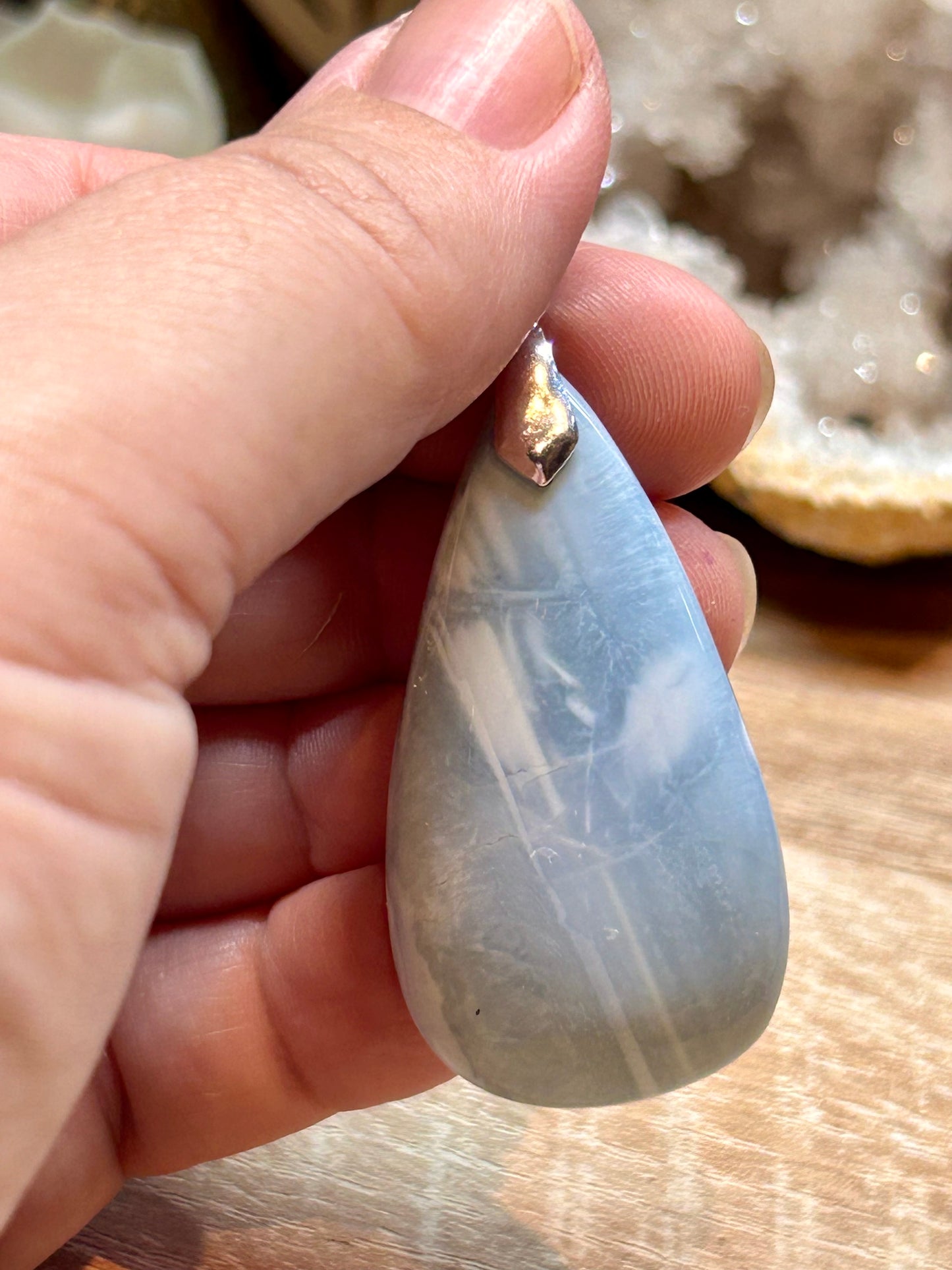 Pendentif d’opale bleue owyhee