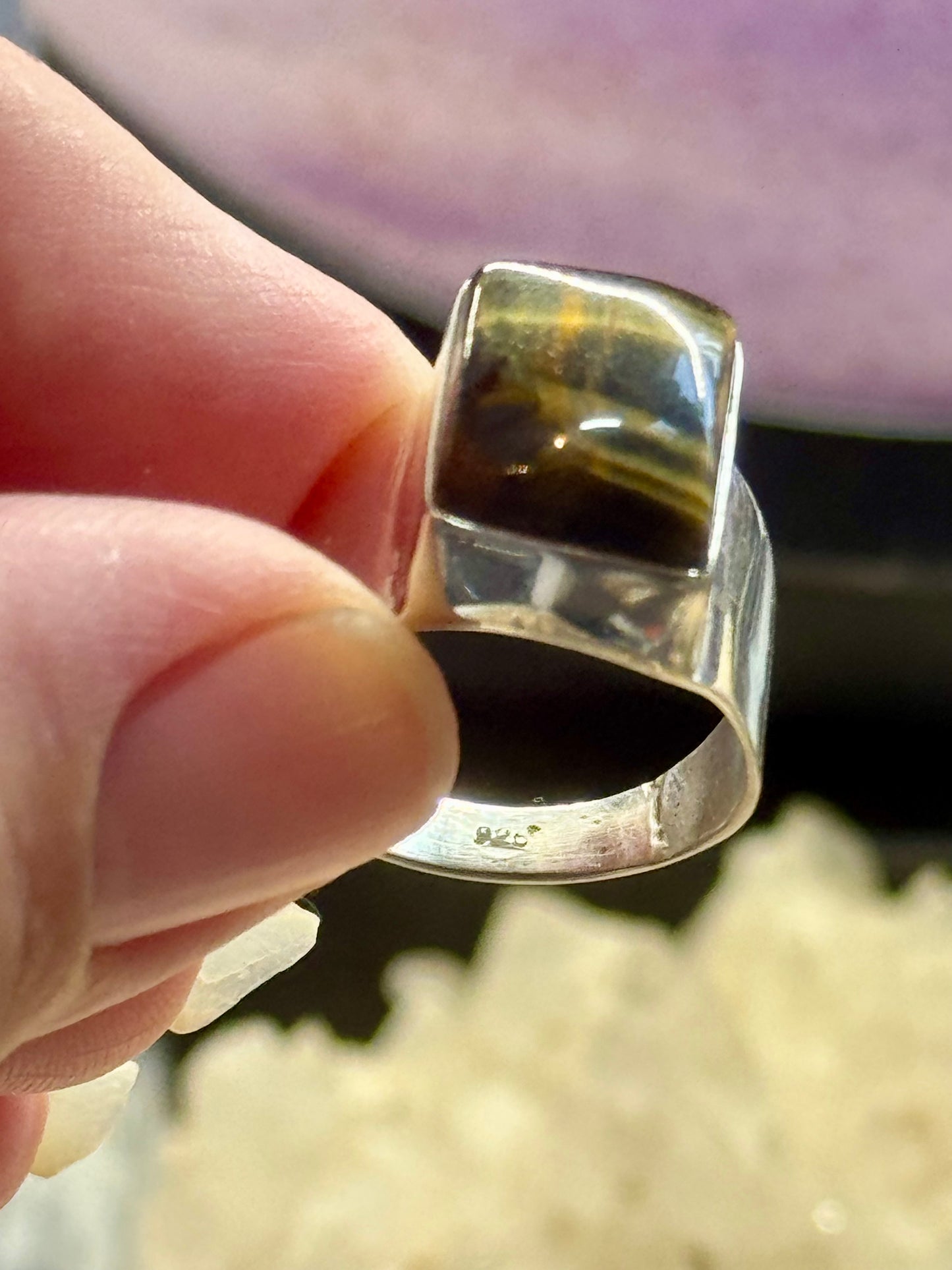 Bague Oeil de Tigre/Faucon
