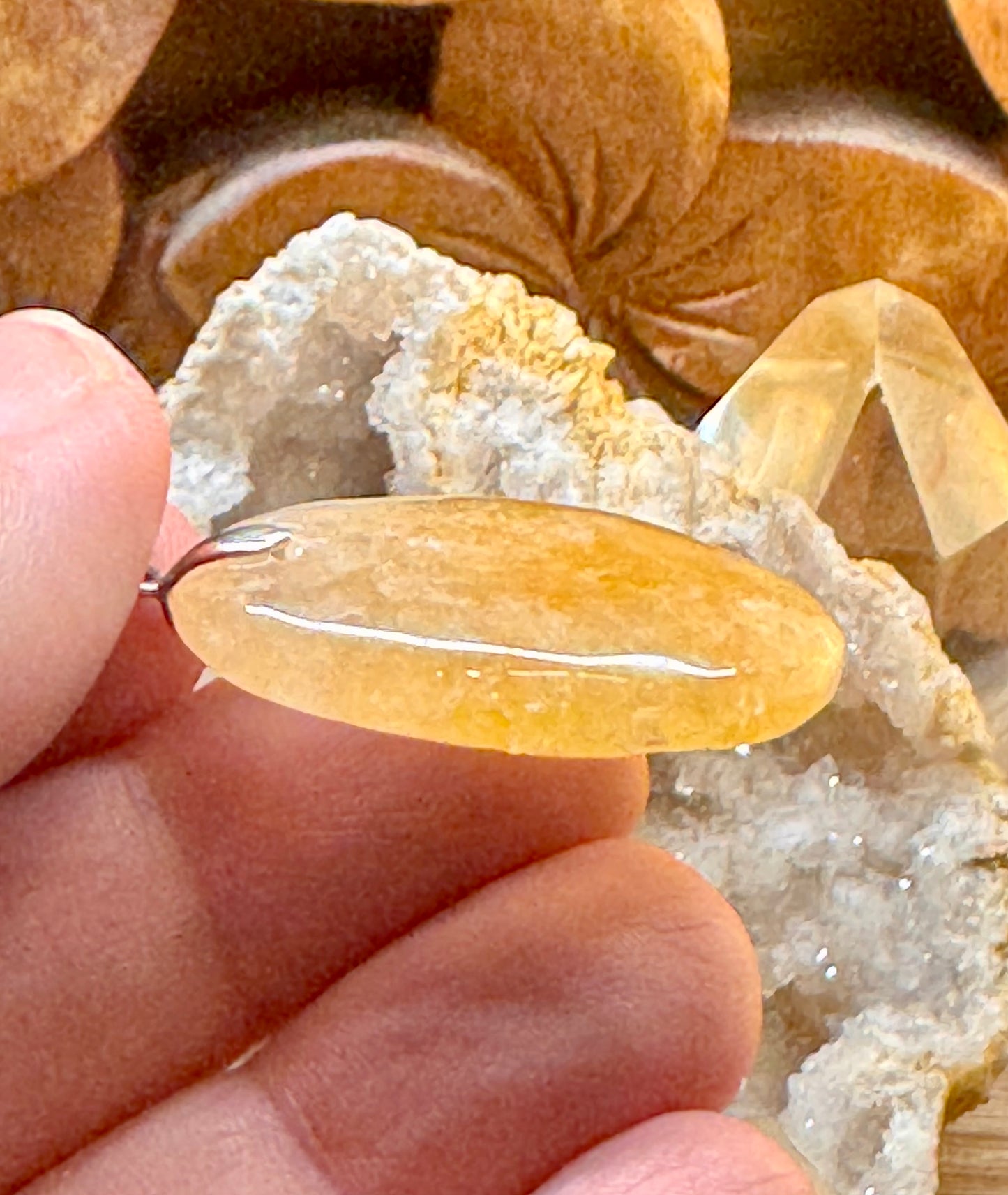 Pendentif d’aventurine jaune