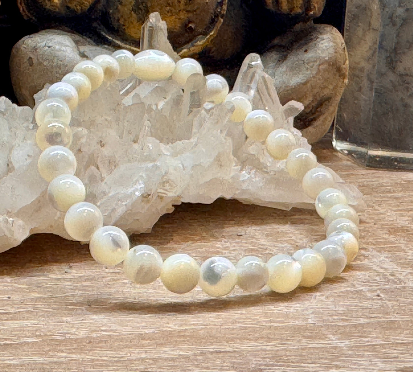 Bracelet de nacre blanche
