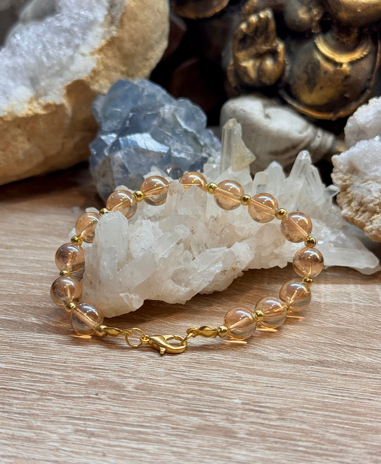 Bracelet en Aqua aura sunset