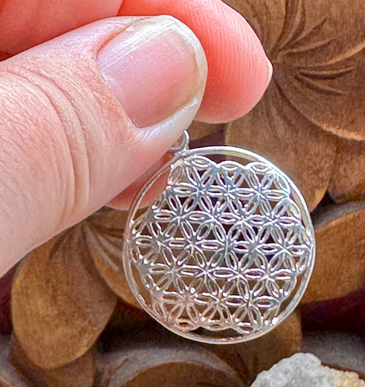 Pendentif fleur de vie