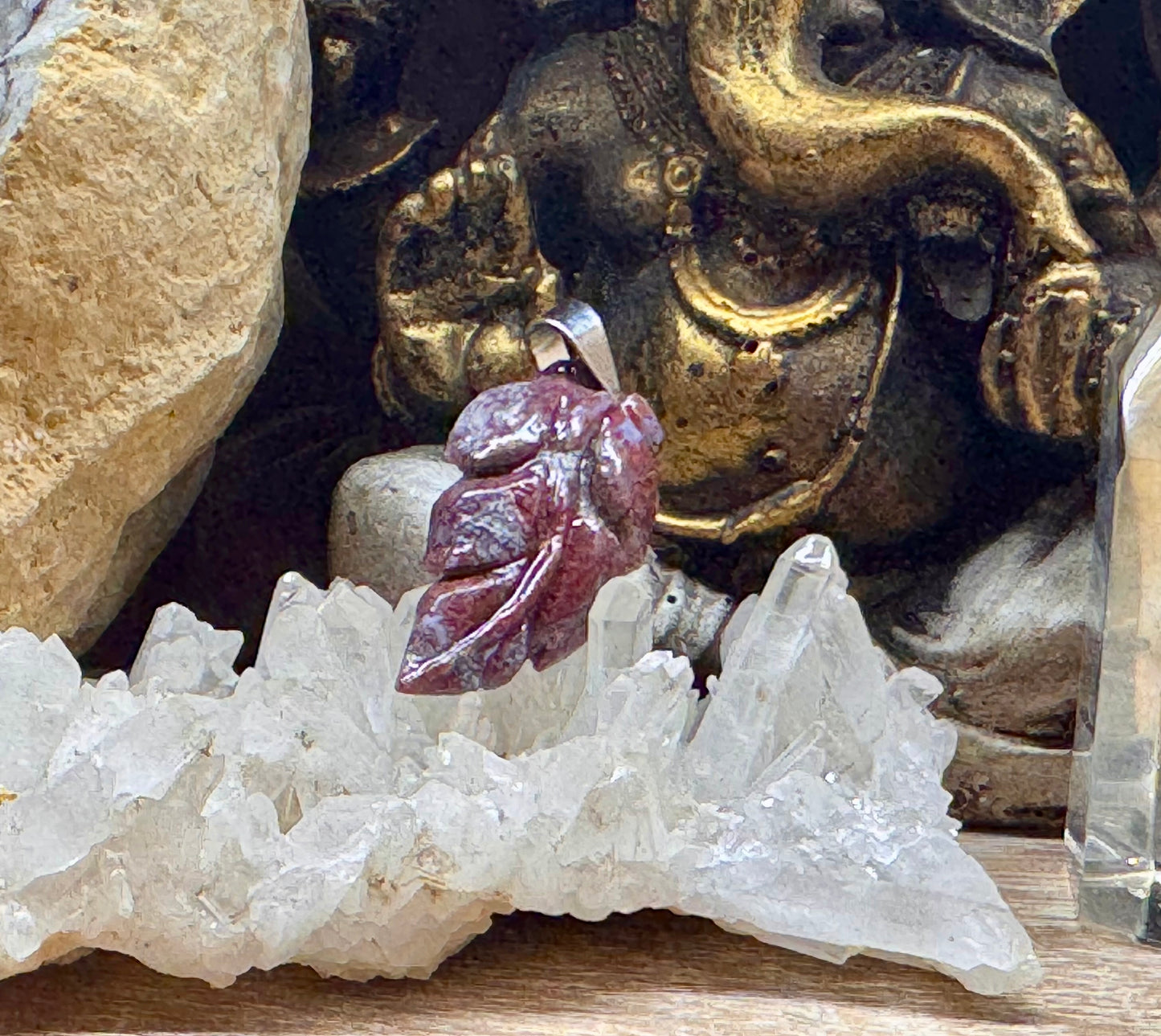 Pendentif d’agate mousse n.3