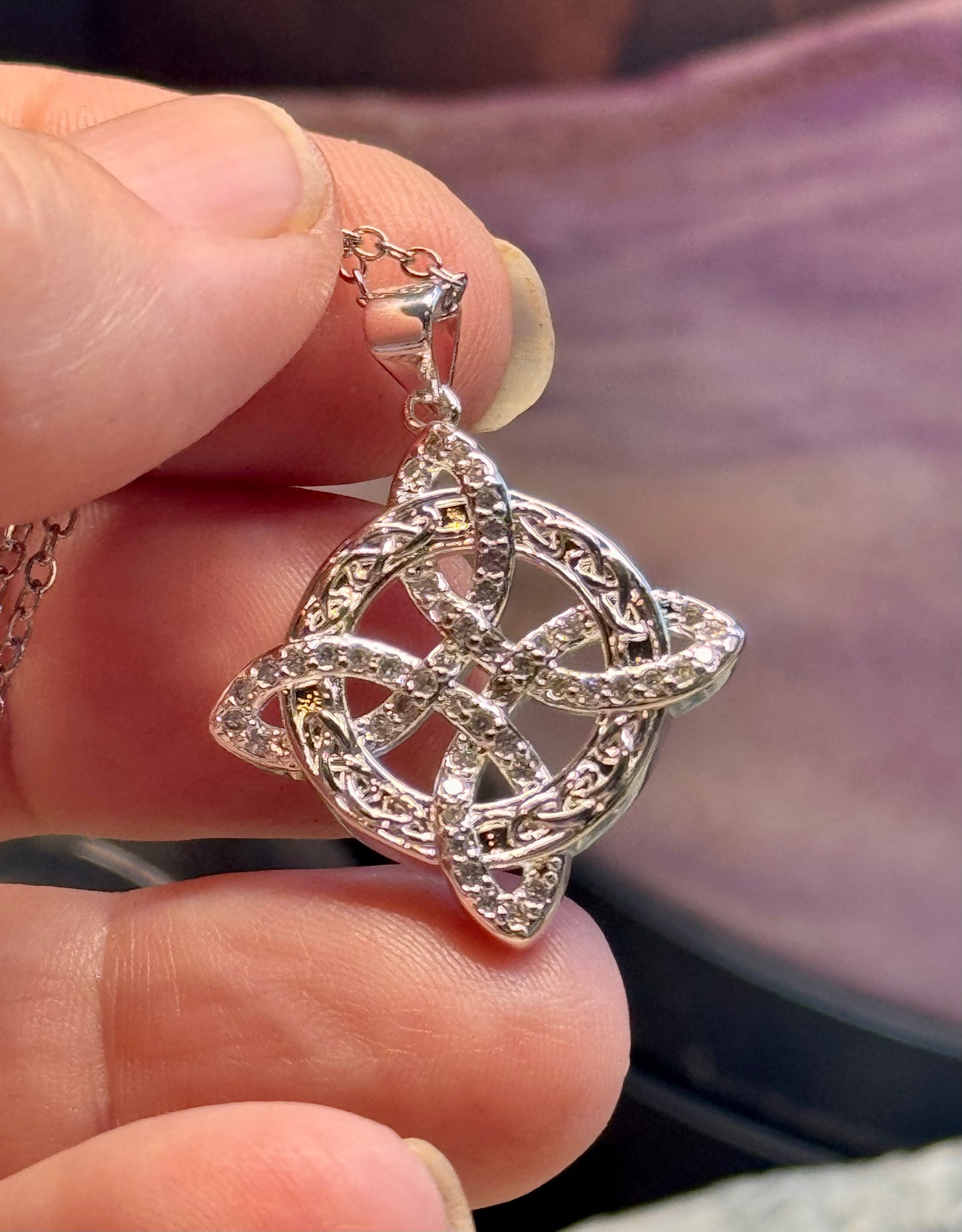 Collier Noeud de Sorcière en argent 925
