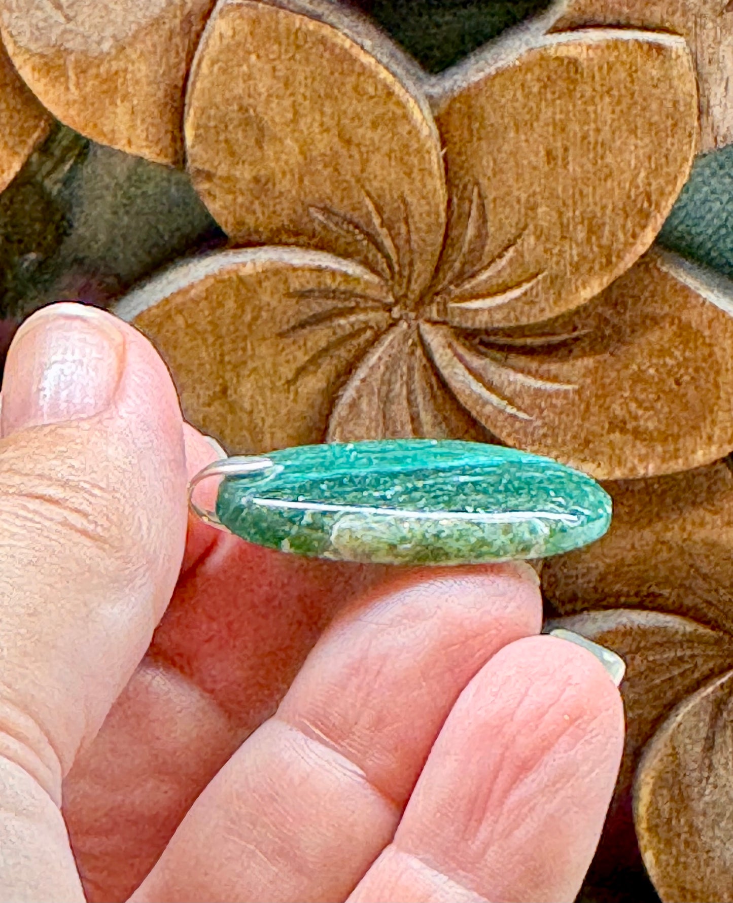 Pendentif en aventurine verte