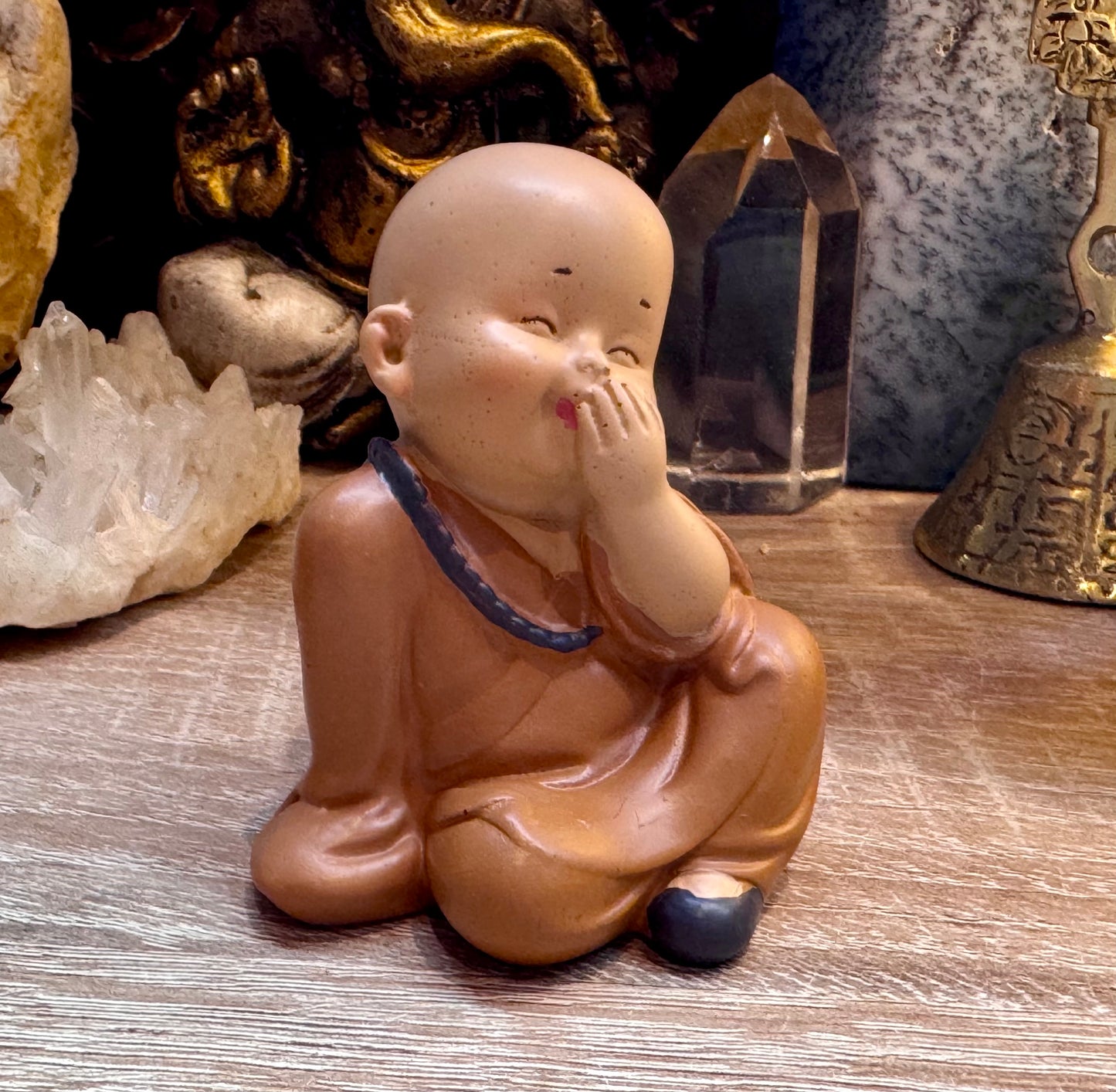 Trio de bébés bouddhas