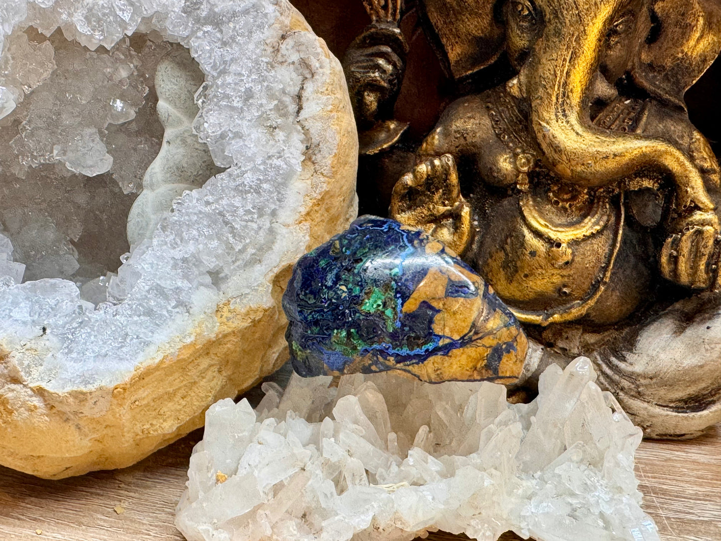 Galets et Pierres semi-polis d’Azurite Malachite