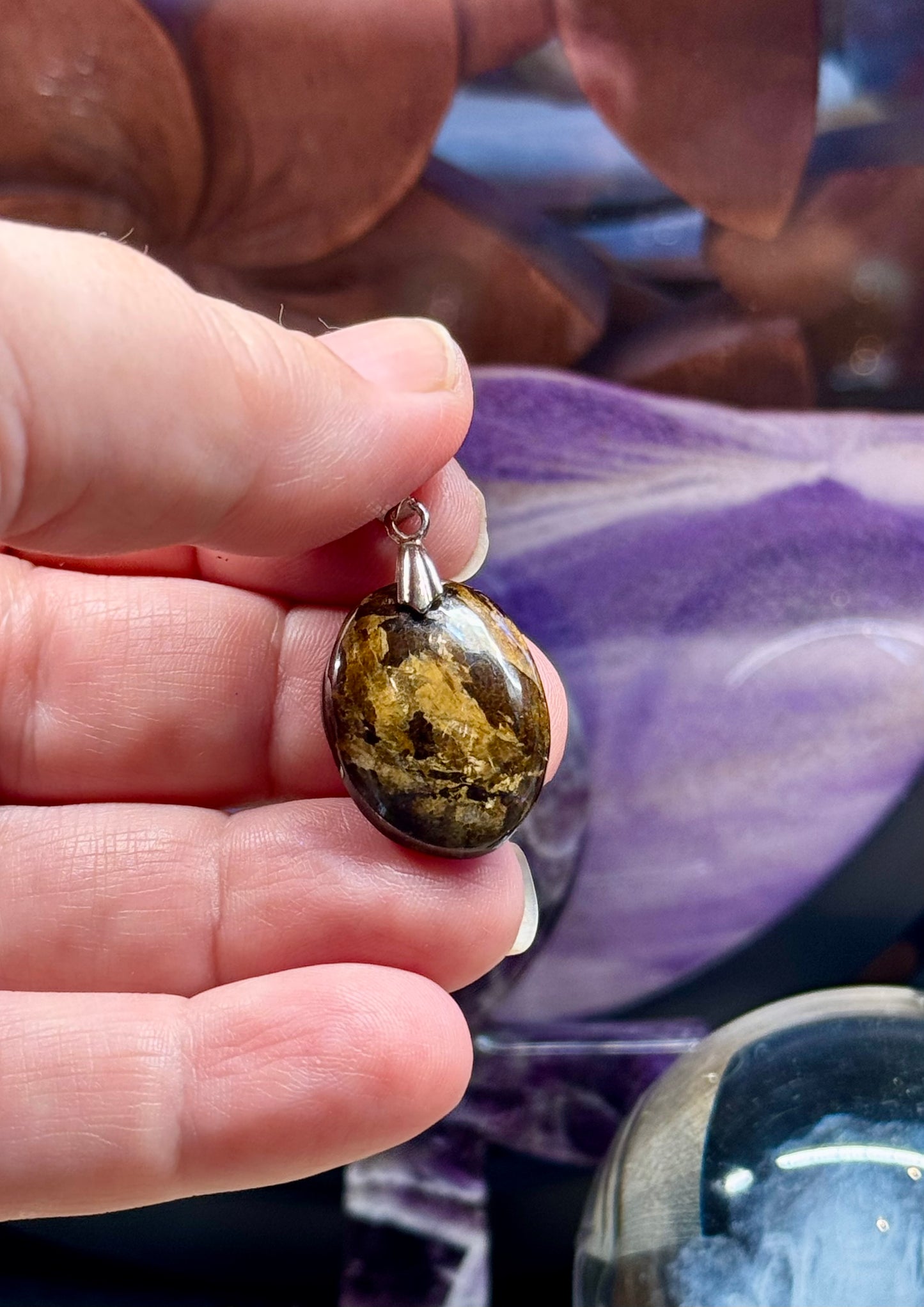 Pendentif de Bronzite