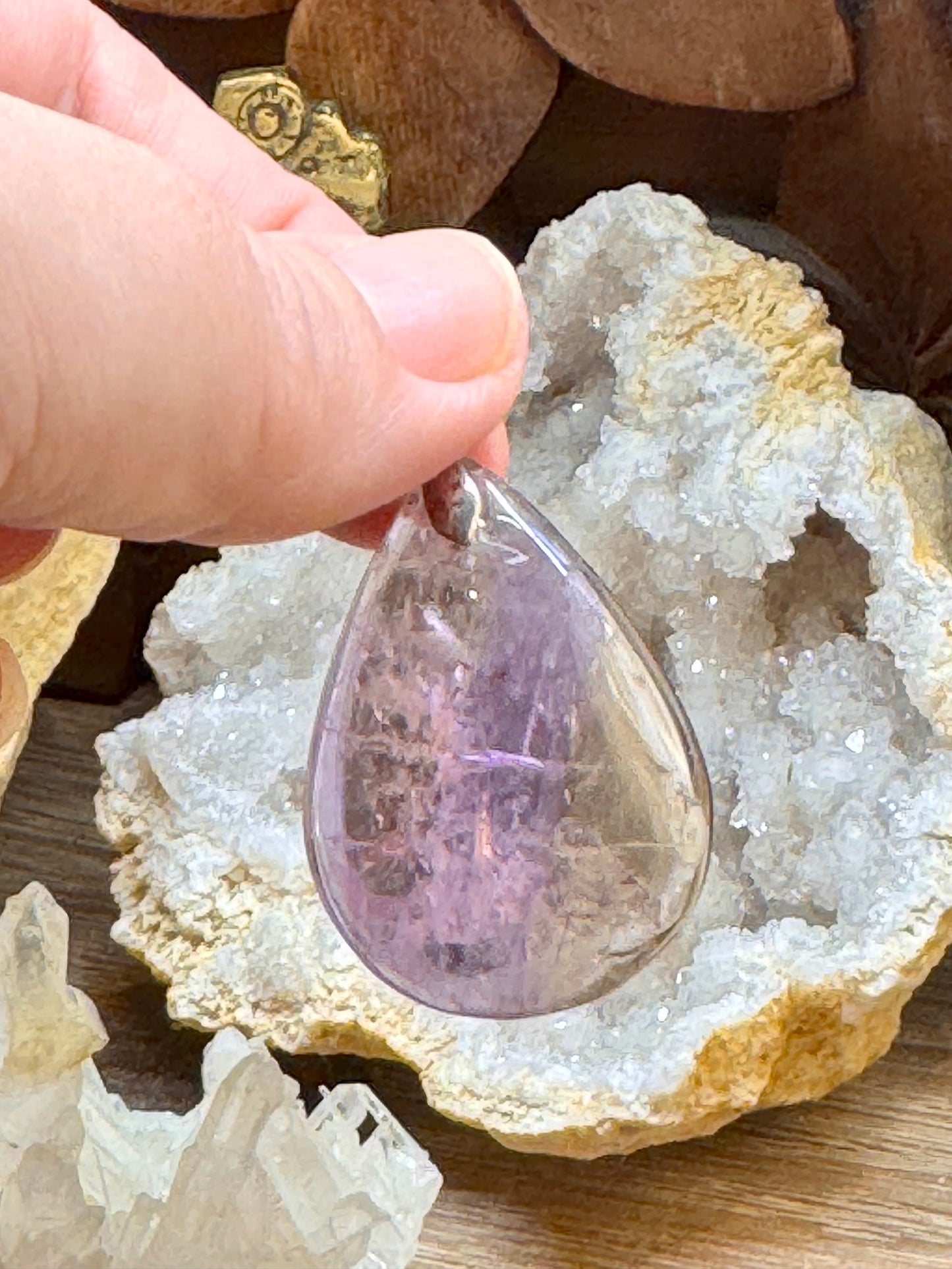 Pendentif goutte d’amétrine