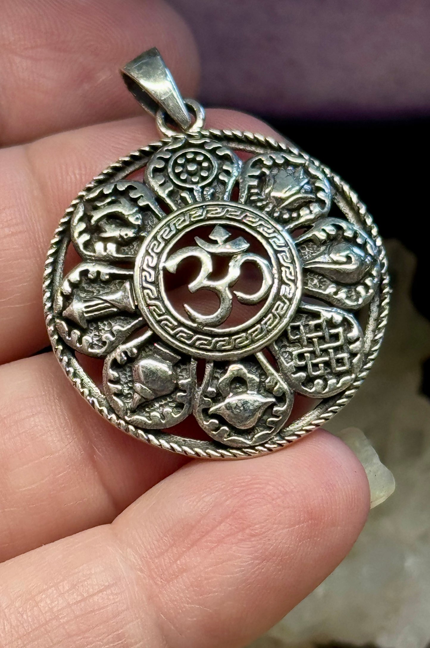 Pendentif Ôm et Signes du zodiaque