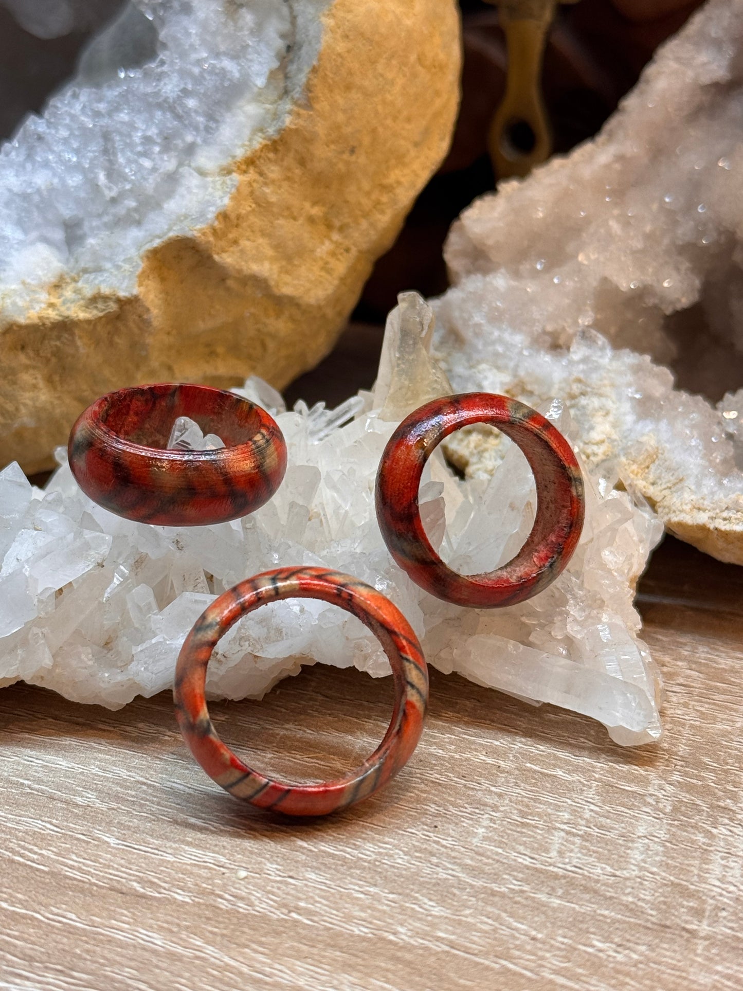 Bague fantaisie en bois