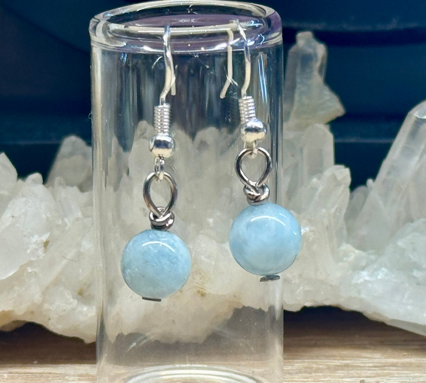 Boucles d’oreilles Aigue Marine