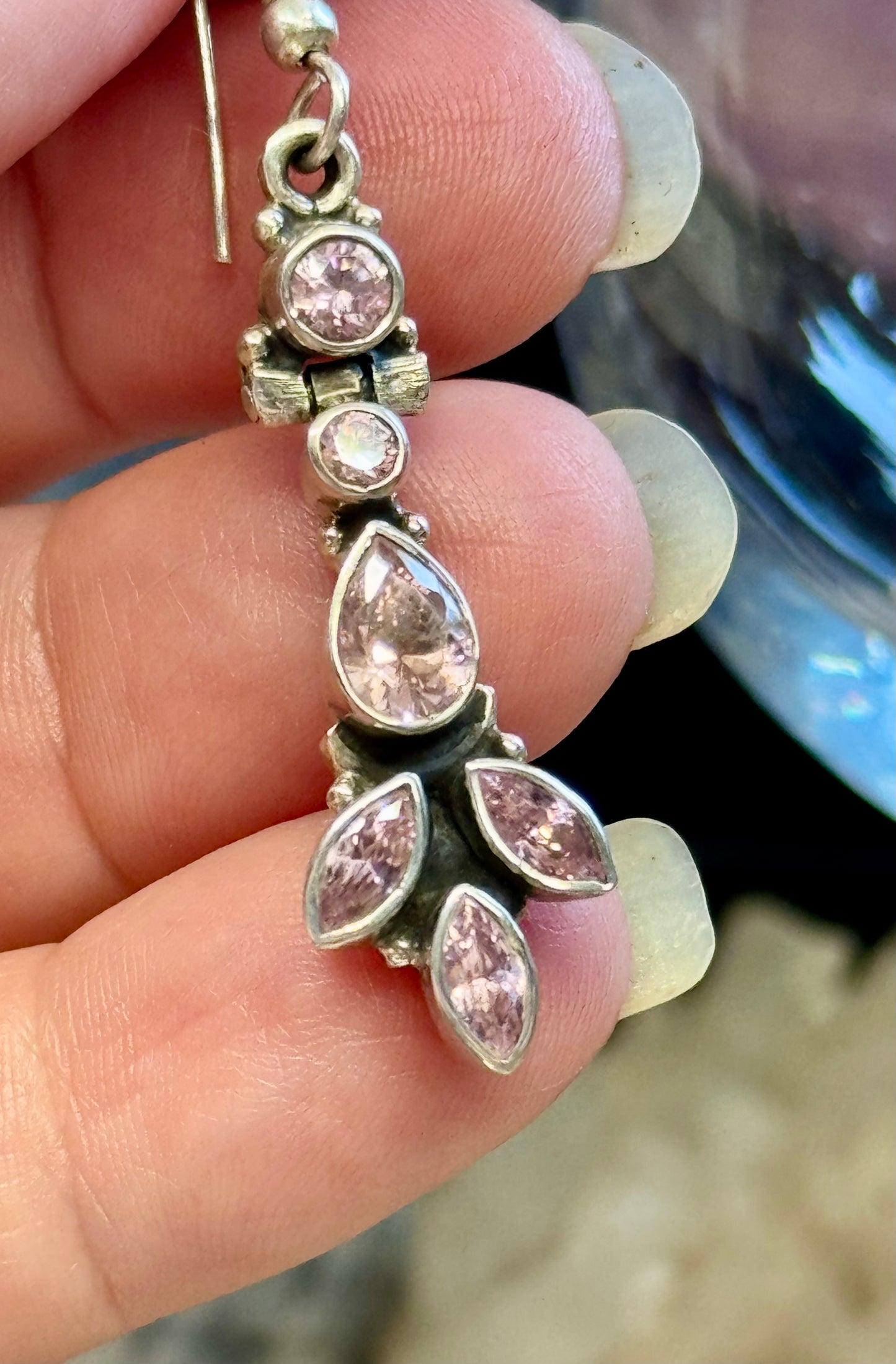 Boucles d’oreilles de Topaze Rose 2