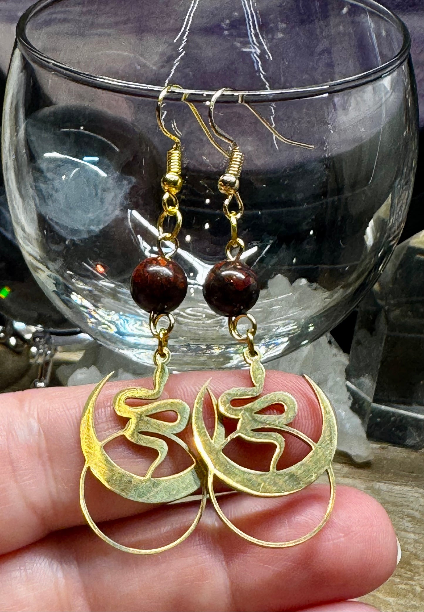 Boucles d’oreilles dorées serpent