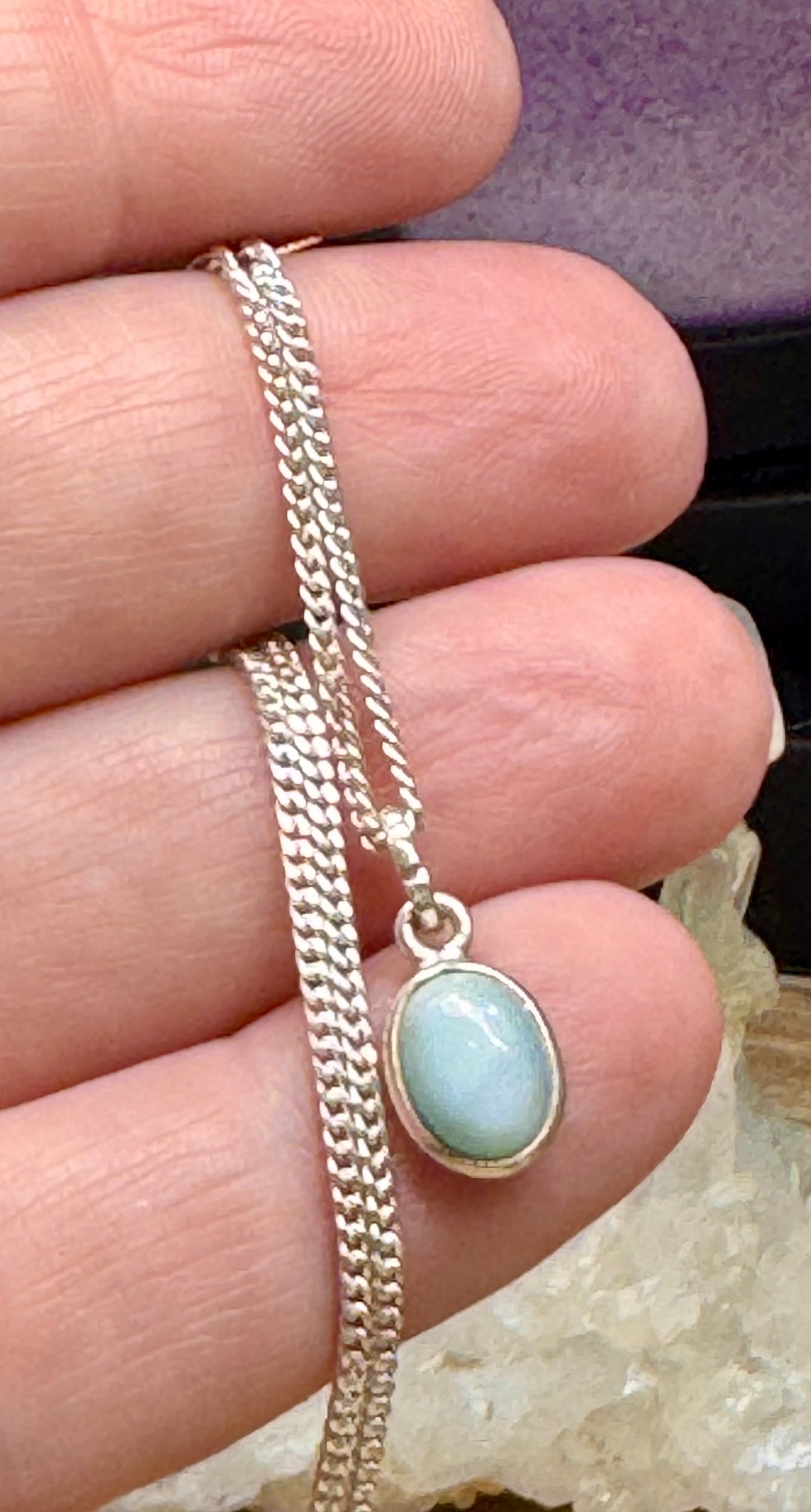 Collier pendentif de Larimar