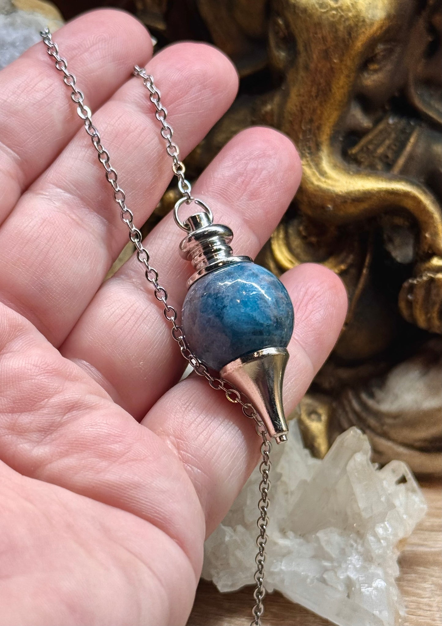 Pendule sphérique en Apatite (2)