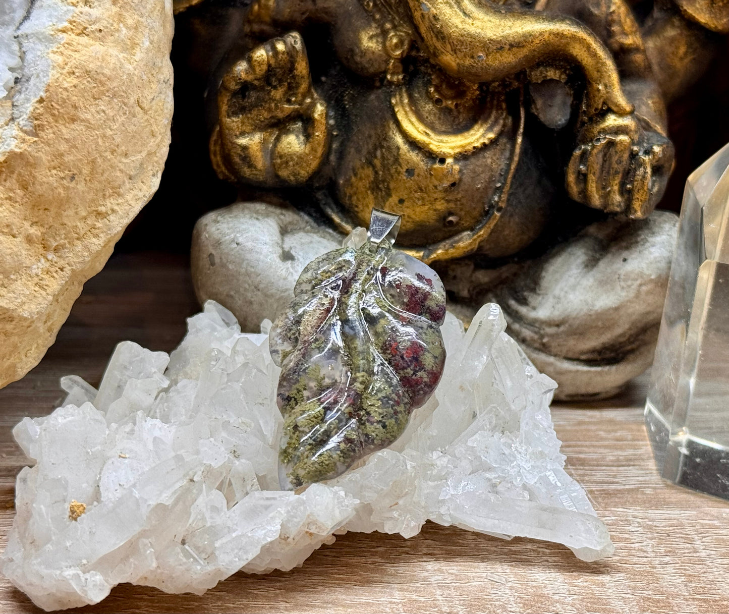 Pendentif d’agate mousse n.5