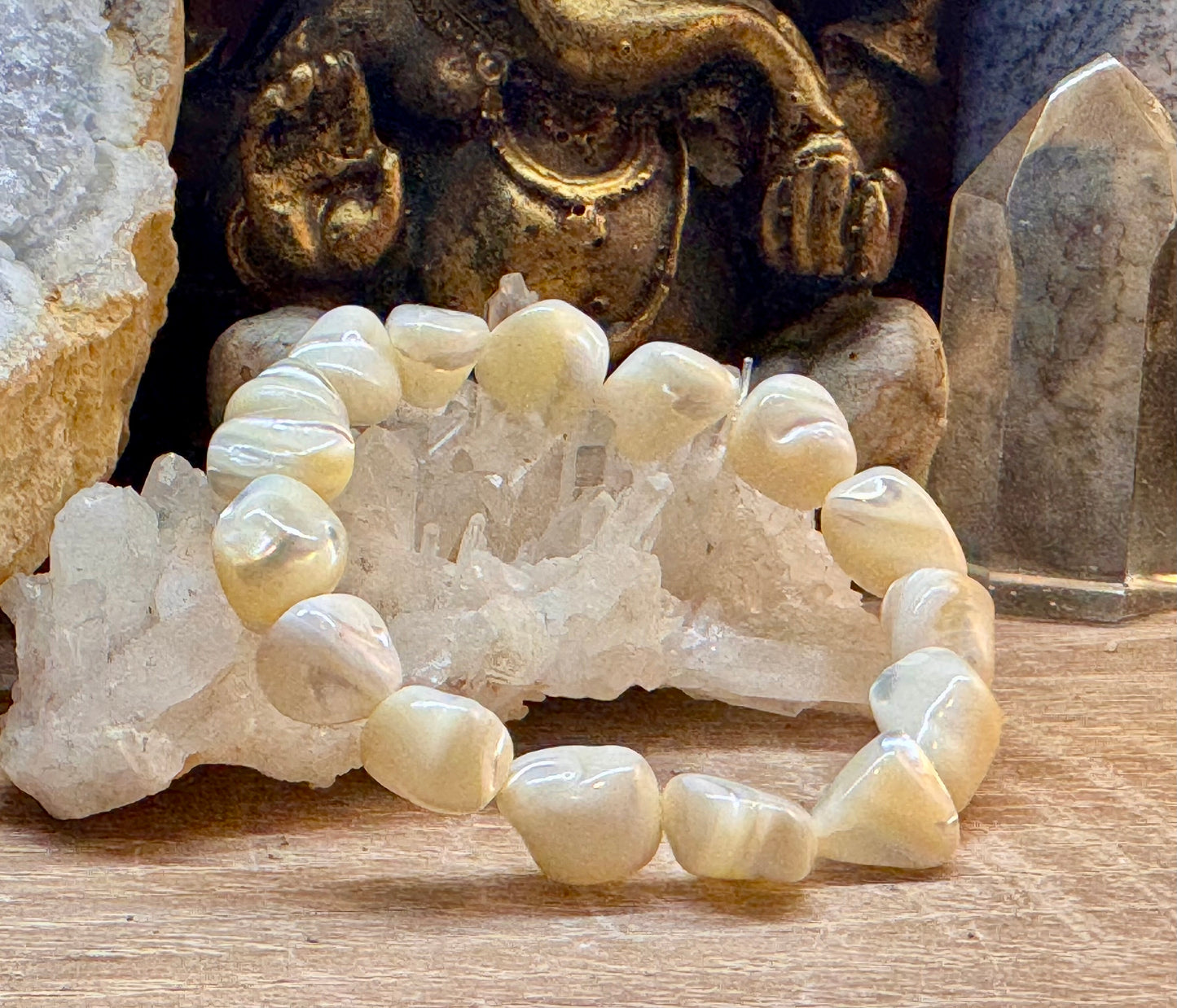 Bracelet de nacre blanche