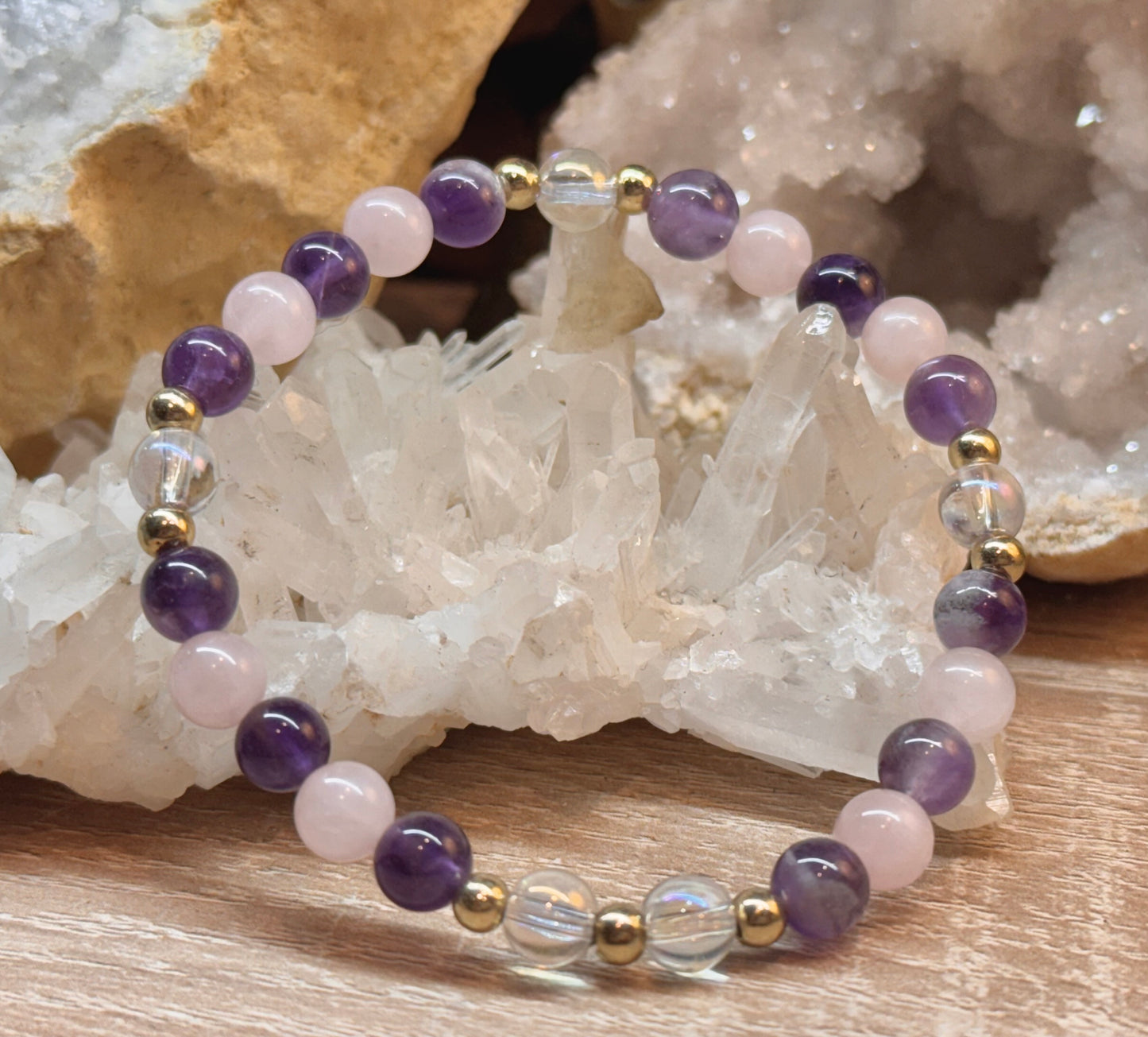 Bracelet "Amour Inconditionnel, Paix et Tranquillité"