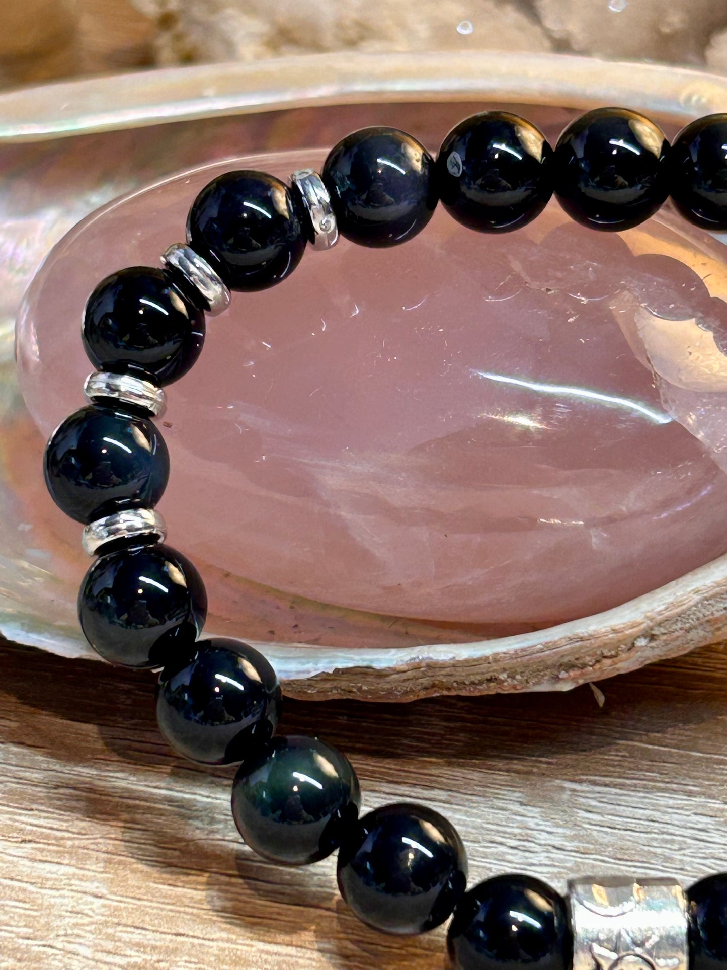 Bracelet d’obsidienne oeil céleste