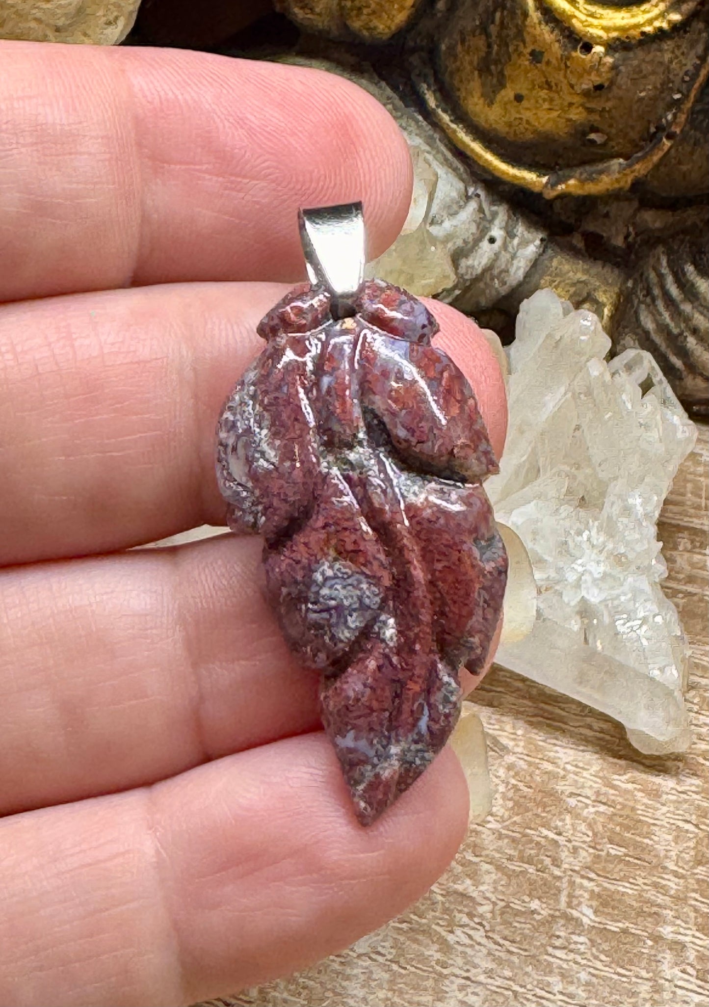 Pendentif d’agate mousse n.3