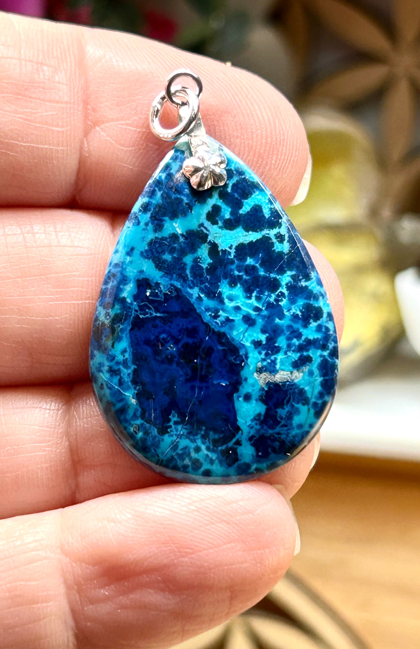 Pendentif de shattuckite d’Arizona