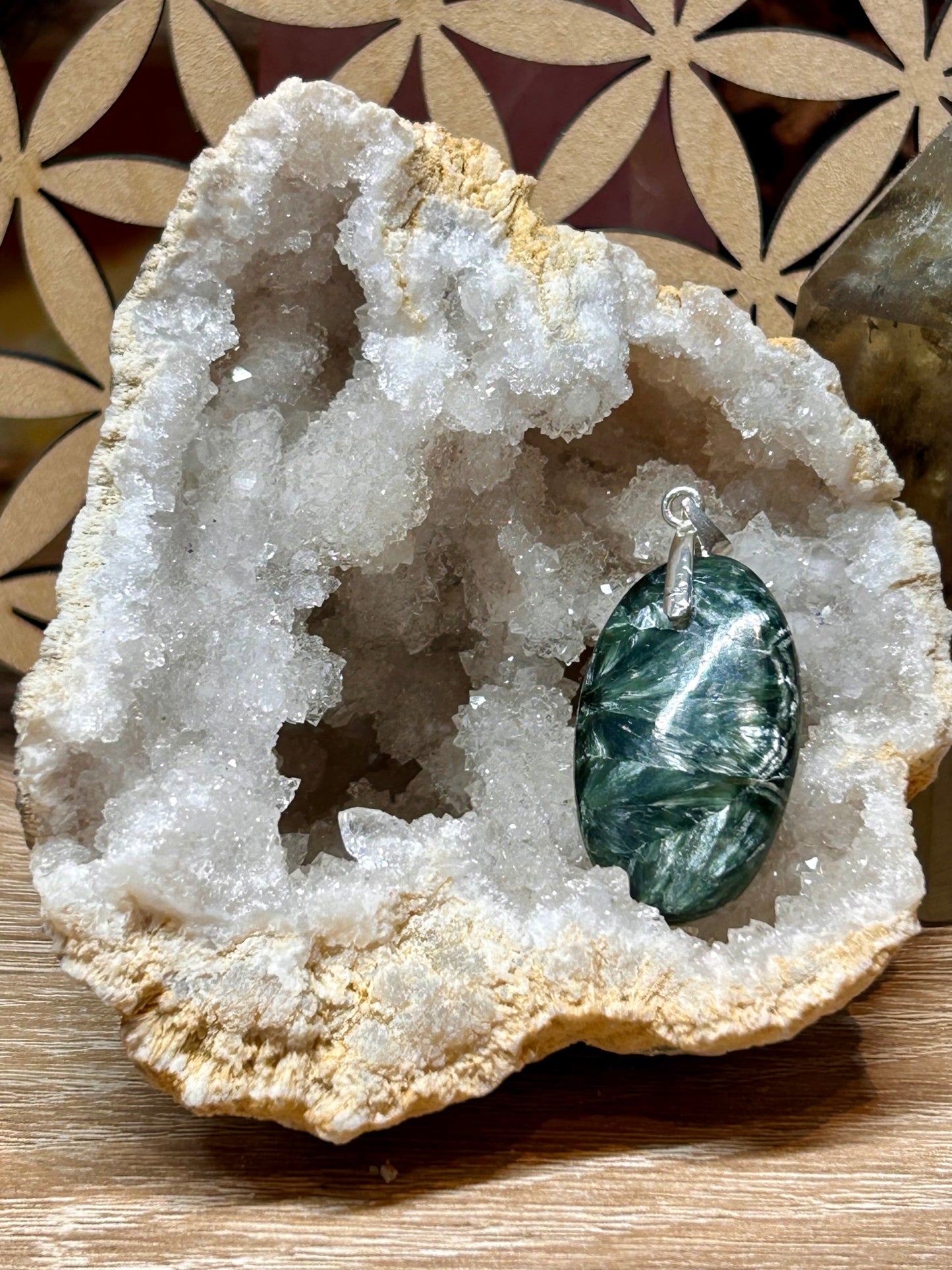 Pendentif de séraphinite