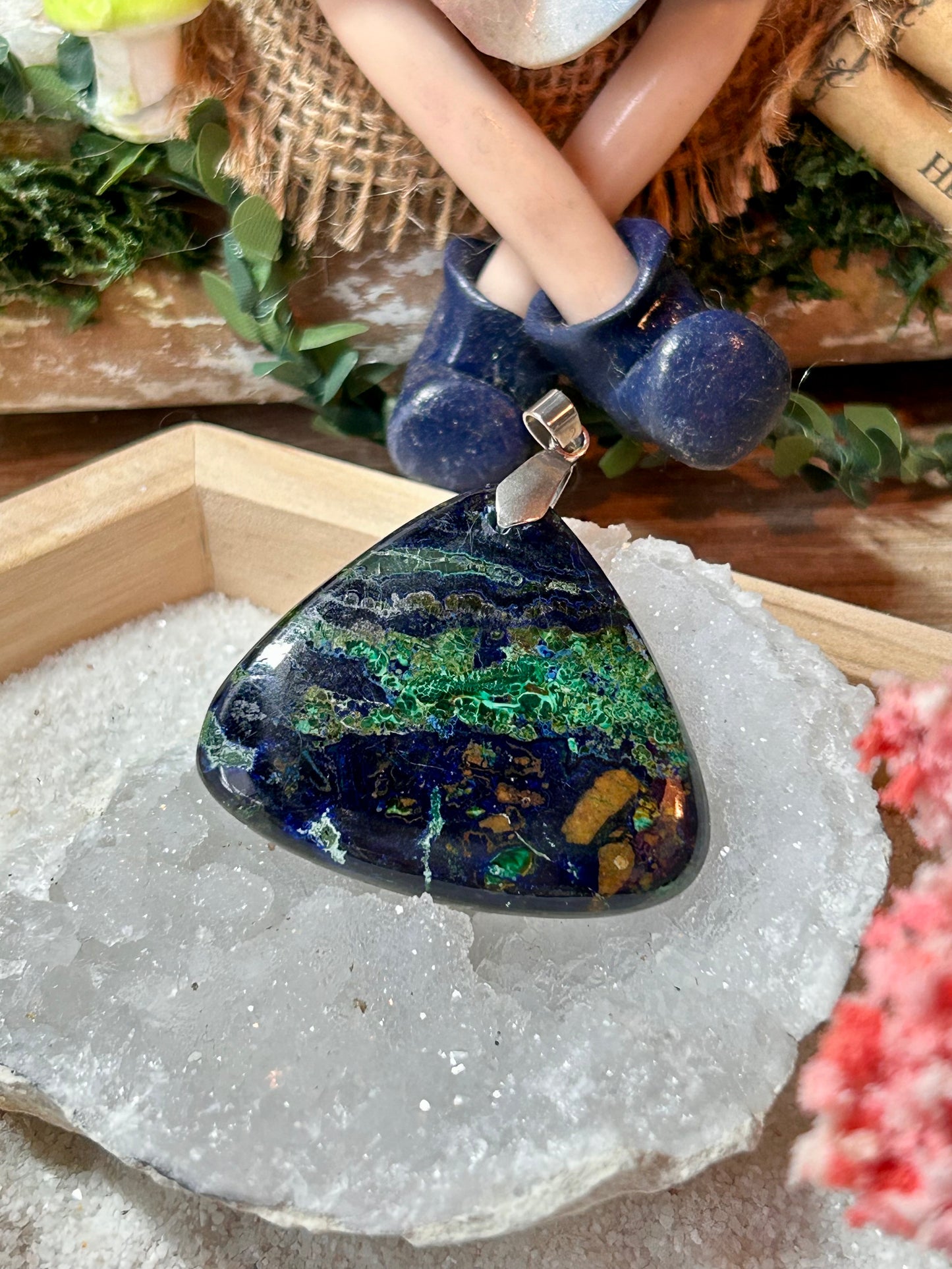 Pendentif d’azurite