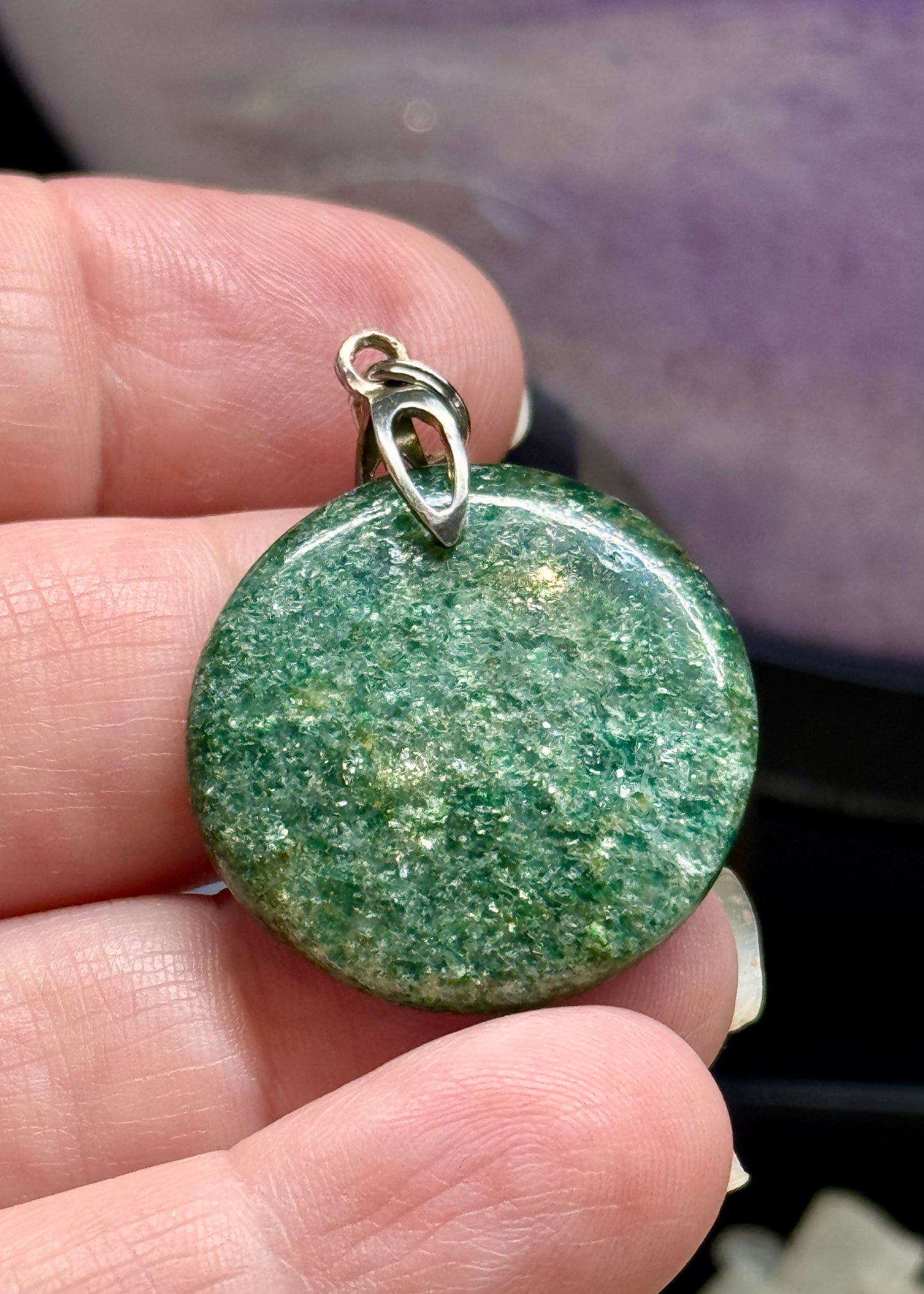 Pendentif d’aventurine verte